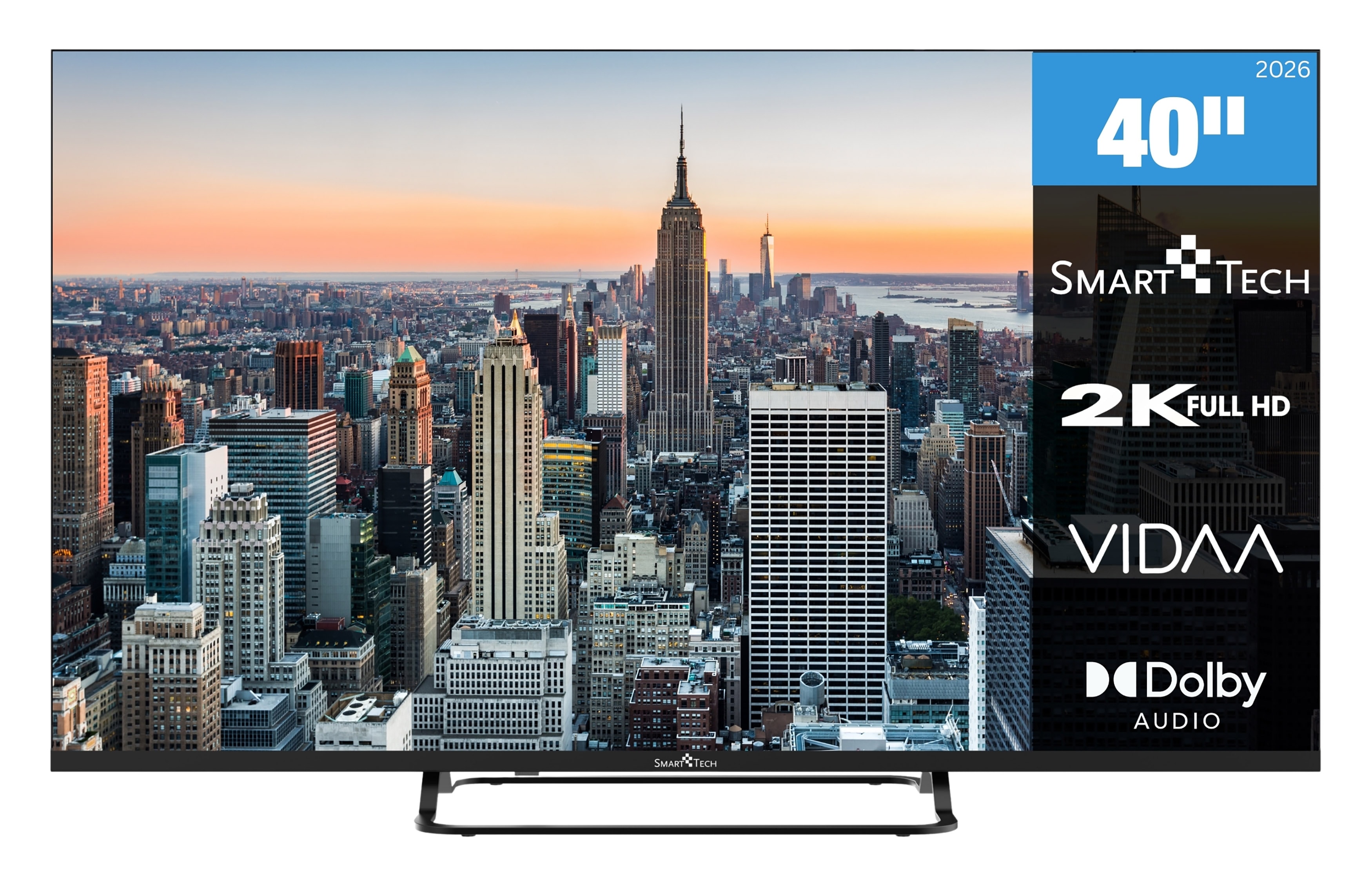 Smart Tech 40FV02V Fernseher 40 Zoll Smart TV VIDAA mit Full HD Aufl&ouml;sung, Bluetooth (2026) - Bild 1