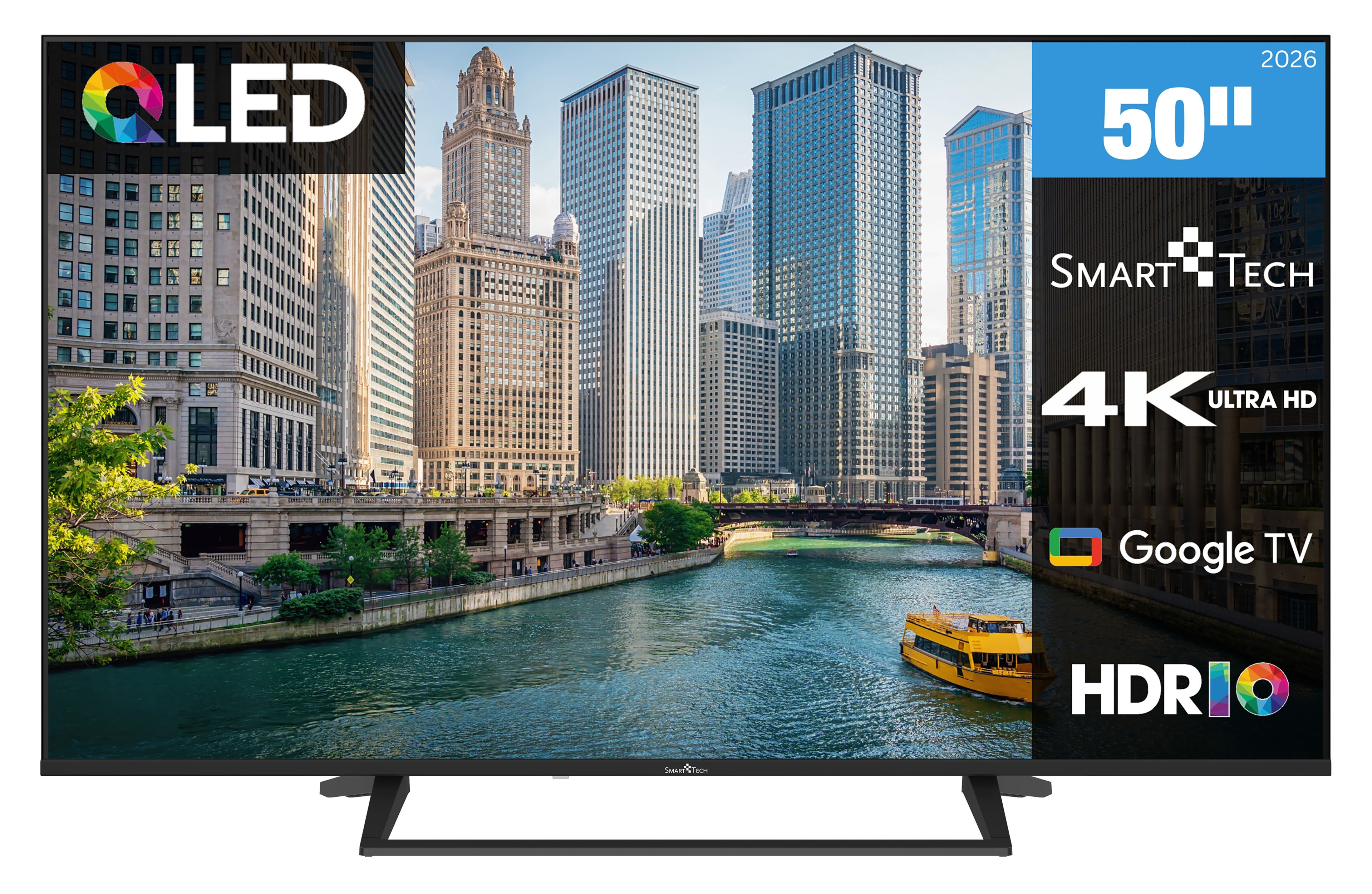 Smart Tech 50QG06K QLED Fernseher 50 Zoll Google TV - HDR Smart TV mit 4K UHD, Bluetooth (2026) - Bild 1