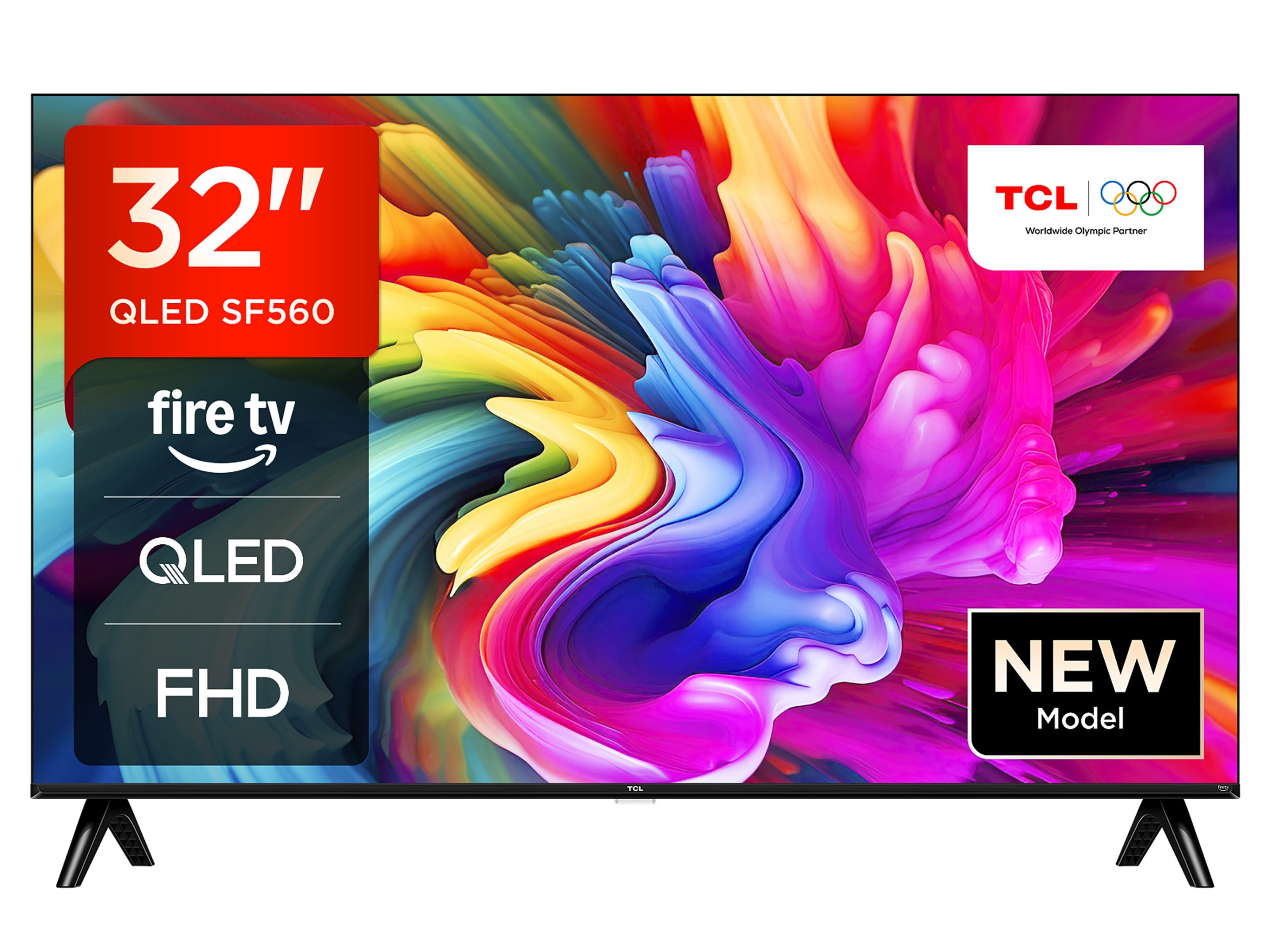 TCL 32SF560 QLED Fernseher 32 Zoll Fire TV Full HD Smart TV HDR Fernseher Alexa Triple-Tuner (2026) - Bild 1