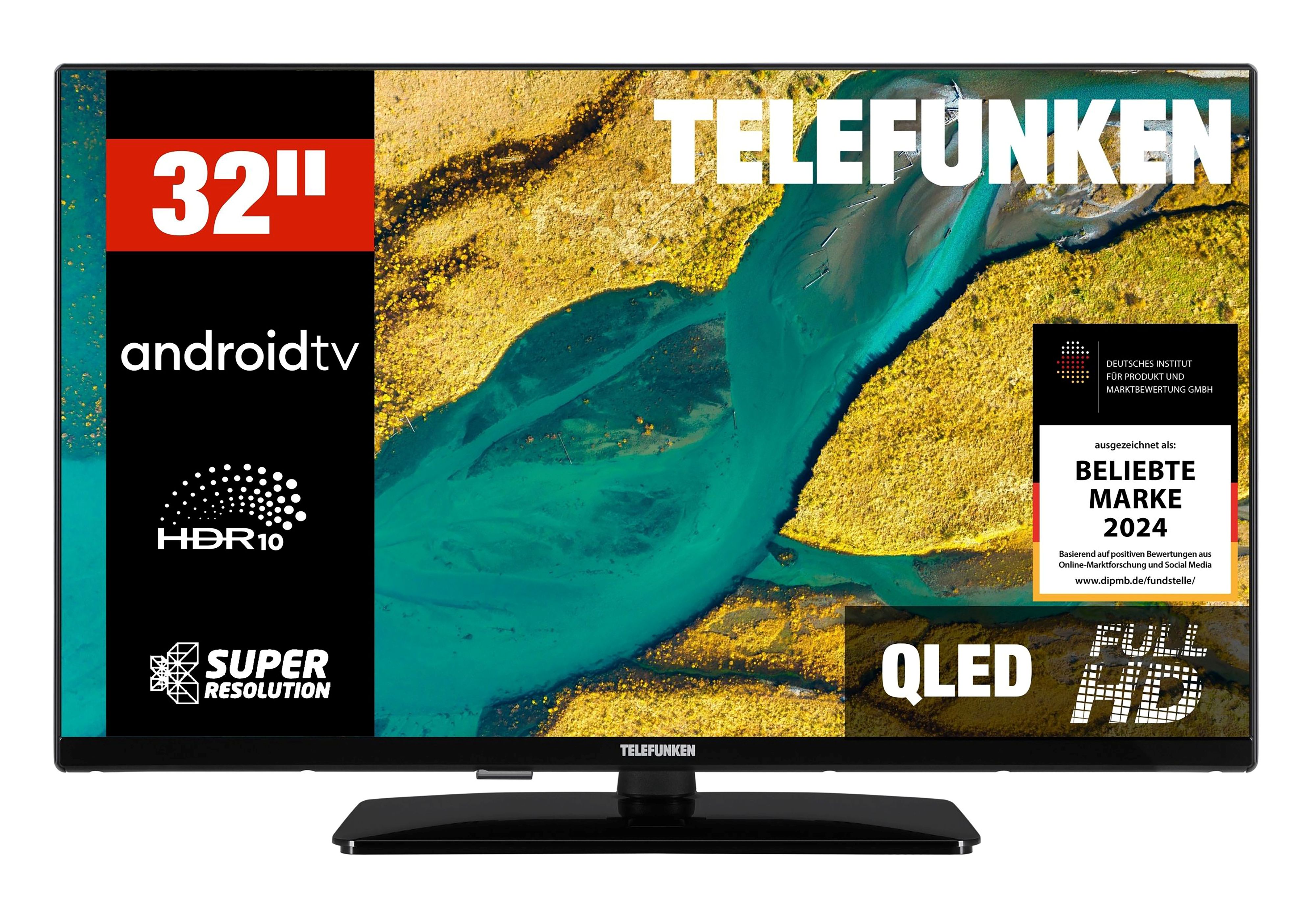 Telefunken D32Q751X2CW QLED Fernseher 32 Zoll Android Smart TV Full HD, HDR TV, Triple-Tuner (2026) - Bild 1