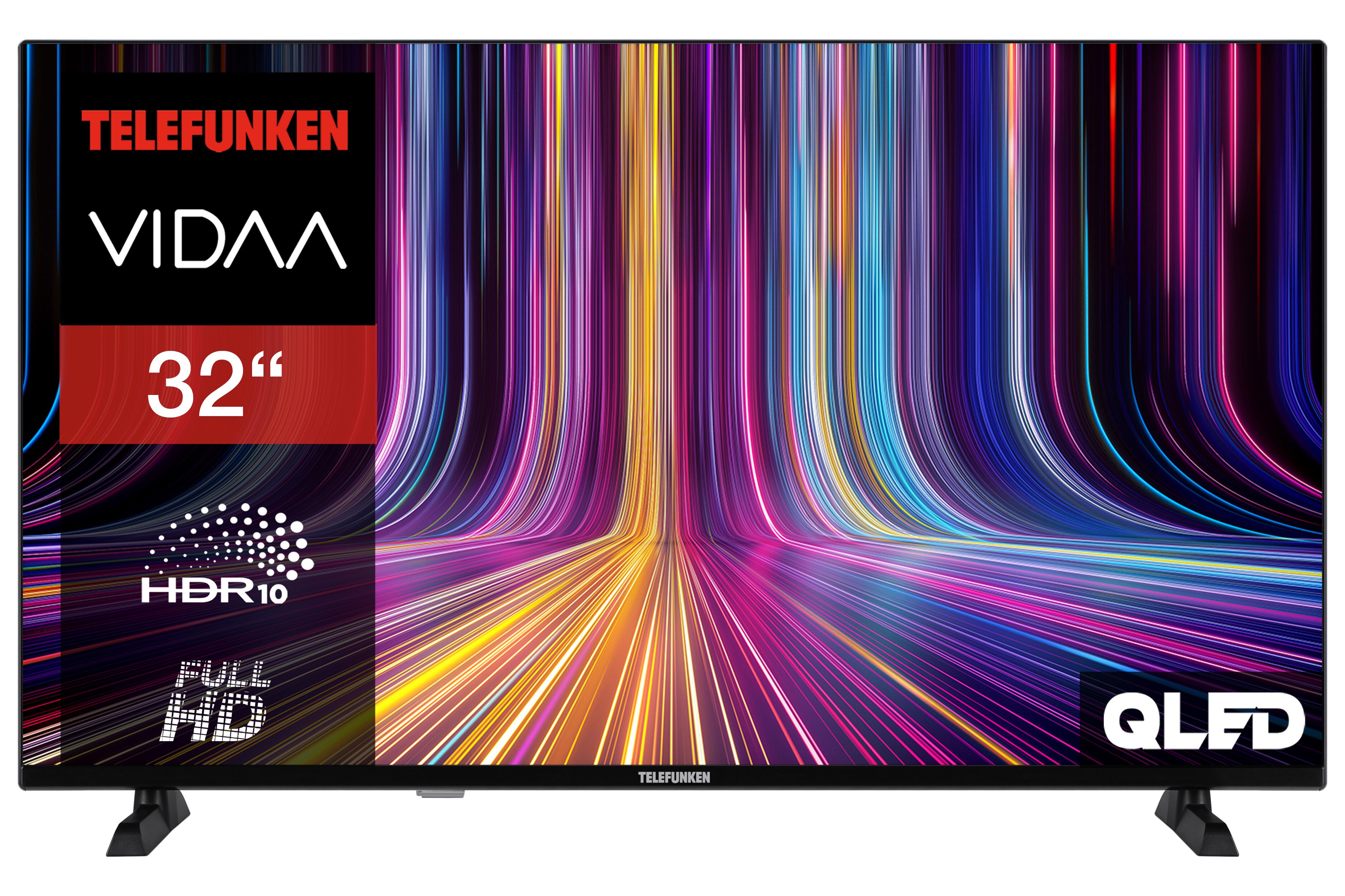 Telefunken QF32VP750S QLED Fernseher 32 Zoll Smart TV VIDAA Full HD HDR TV Triple-Tuner (2026) - Bild 1