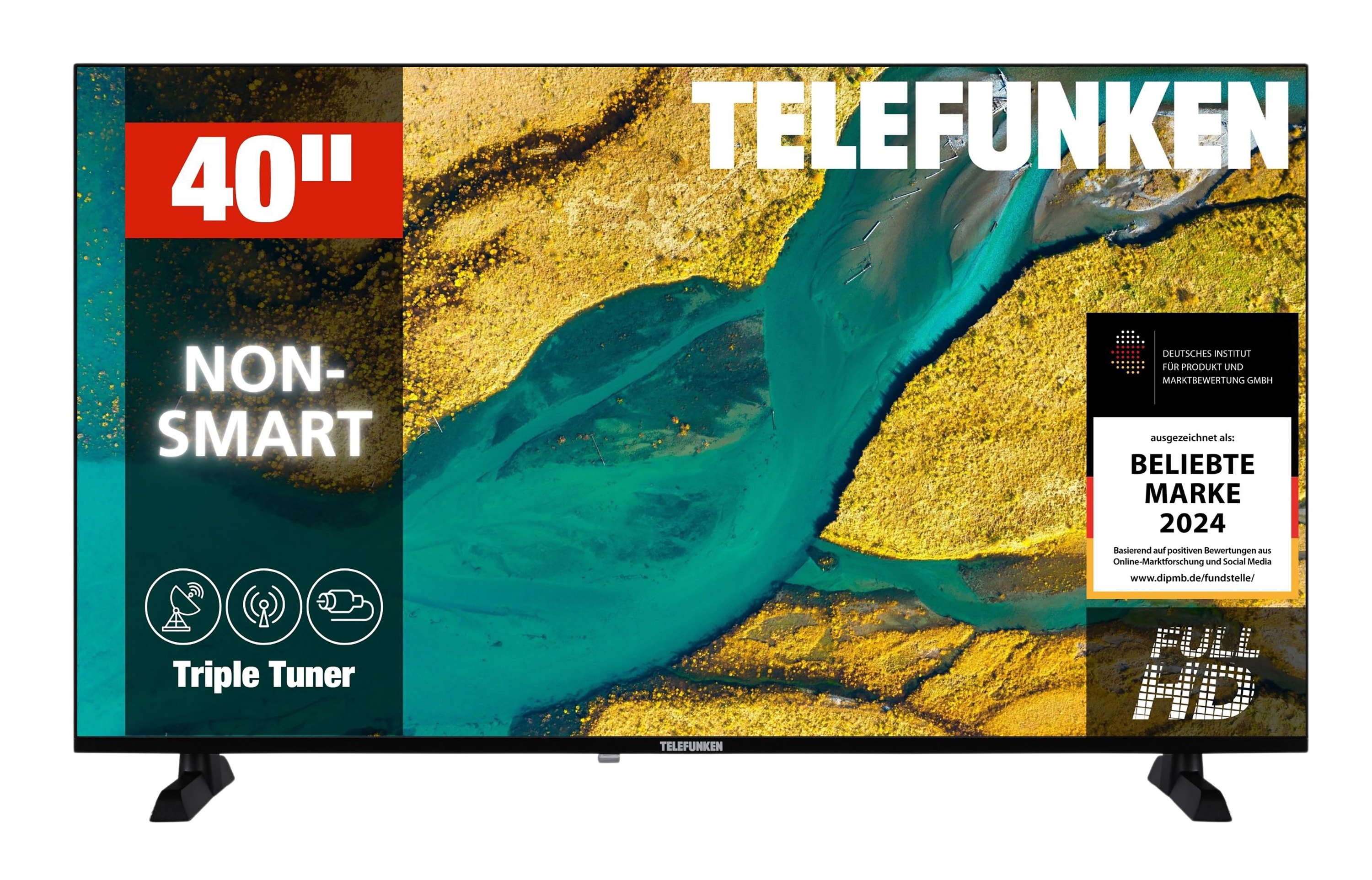 Telefunken XF40P900S Fernseher 40 Zoll LED TV mit Full HD Aufl&ouml;sung und Triple-Tuner (2026) - Bild 1