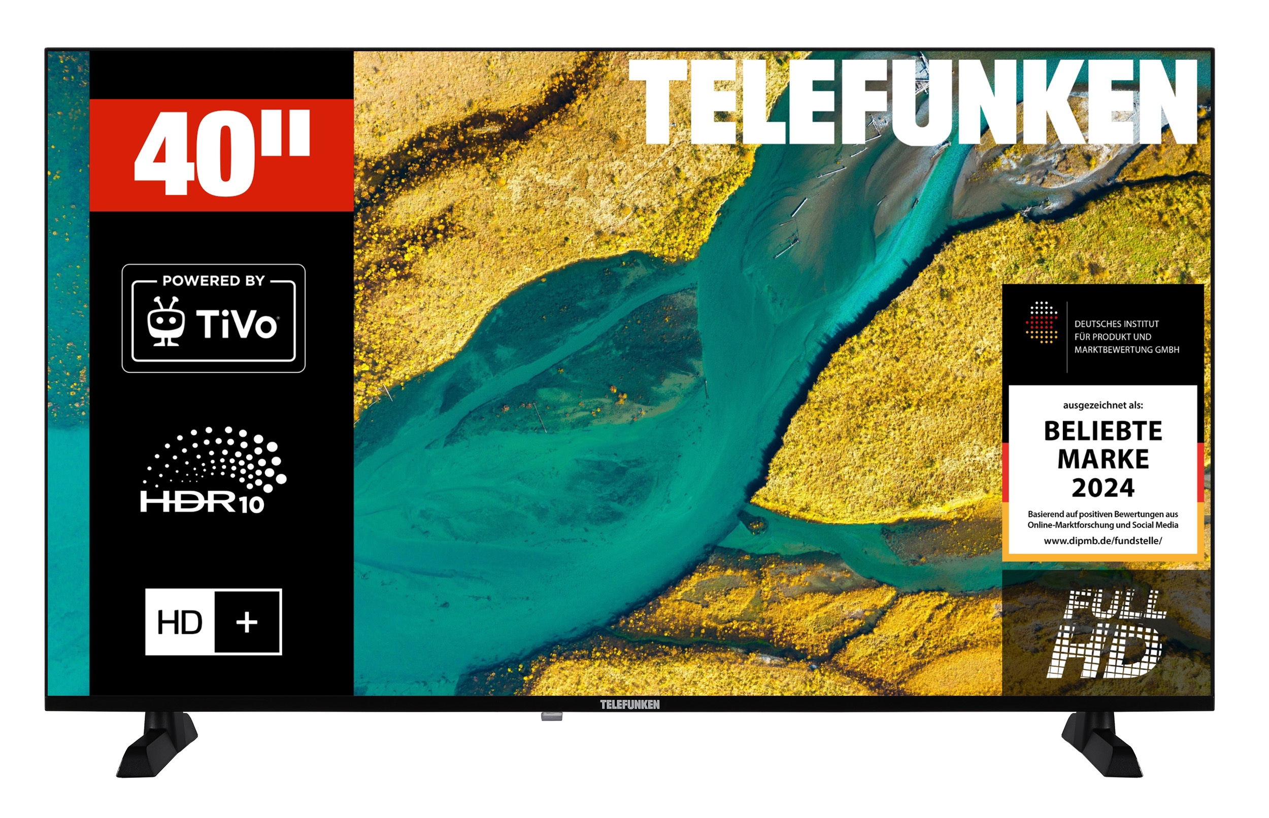 Telefunken XF40TP900S Fernseher 40 Zoll Smart TV powered by TiVo Full HD HDR TV HD+ 6 Monate (2026) - Bild 1