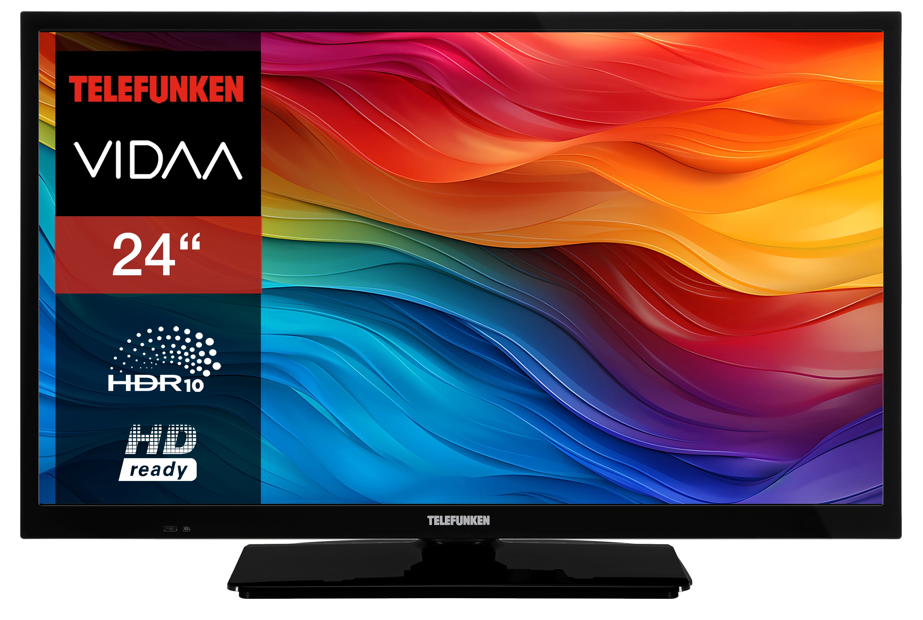 Telefunken XH24VP550M Fernseher 24 Zoll Smart TV VIDAA HD Fernseher HDR TV mit Triple-Tuner (2026) - Bild 1