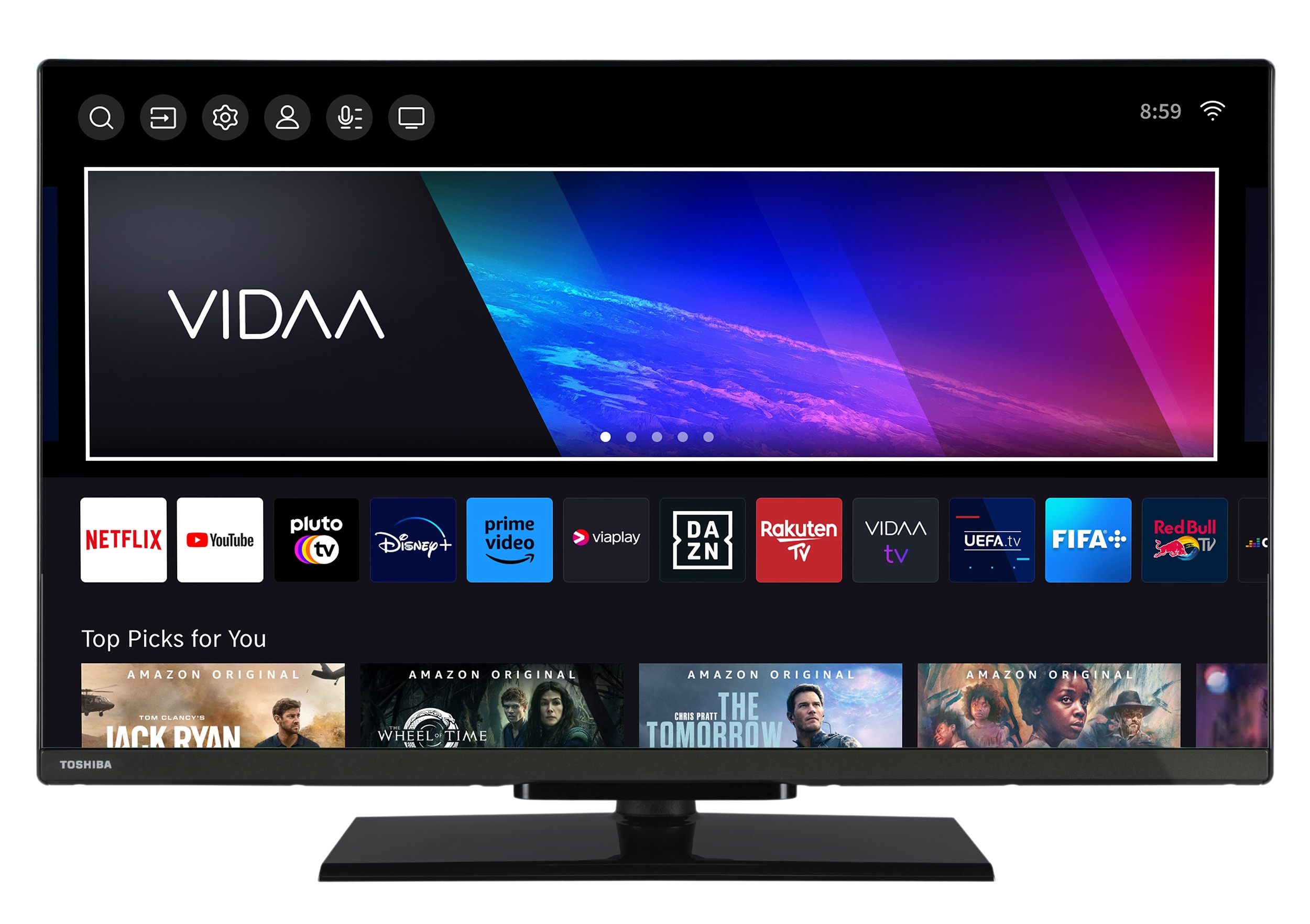 Toshiba 32LV3F63DAZ Fernseher 32 Zoll Smart TV VIDAA Full HD HDR TV mit Triple-Tuner, LED TV (2026) - Bild 1