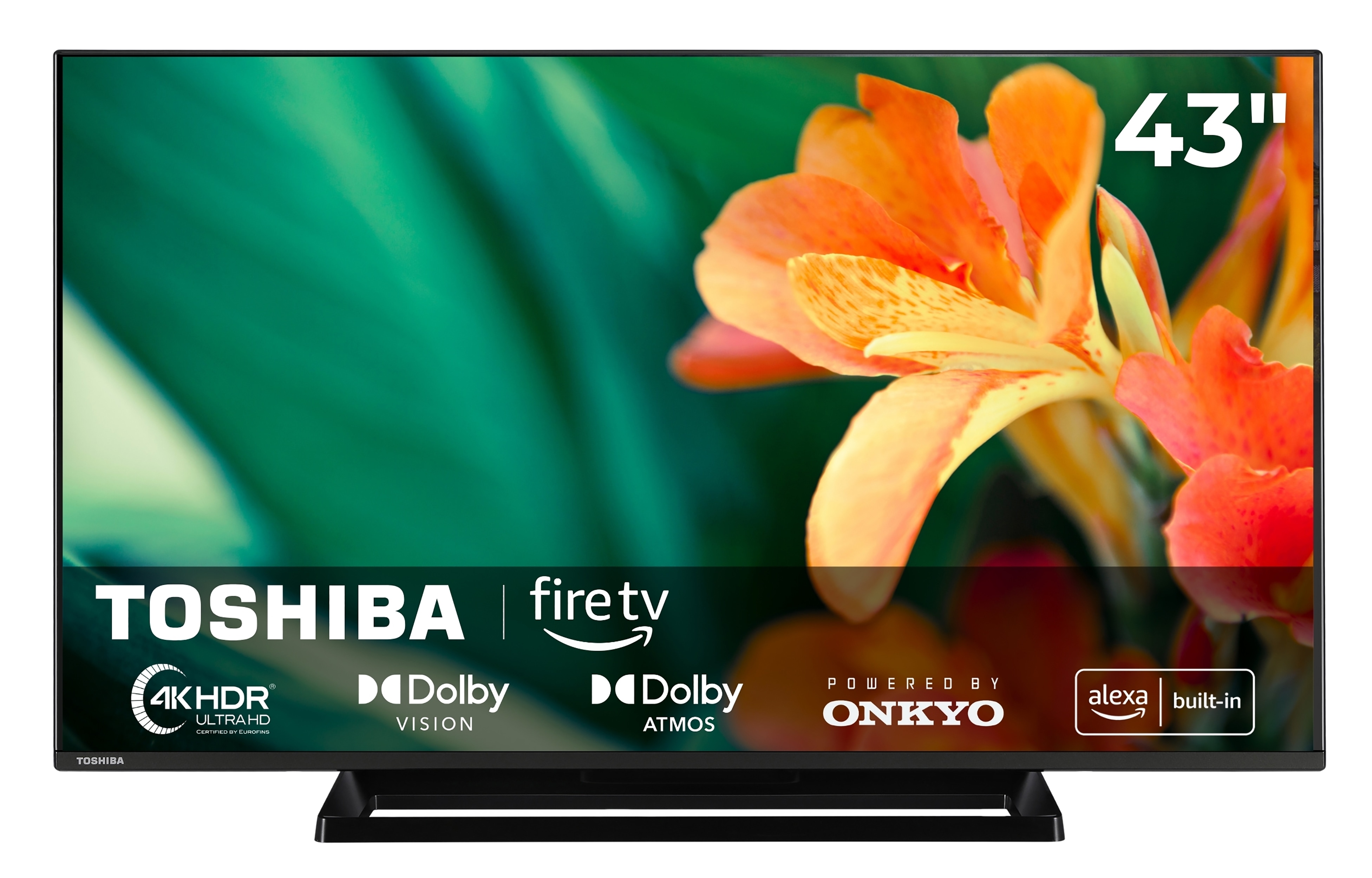 Toshiba 43UF3F63DAR Fernseher 43 Zoll Smart TV Fire TV, 4K UHD, Dolby Vision HDR, Onkyo Sound (2026) - Bild 1