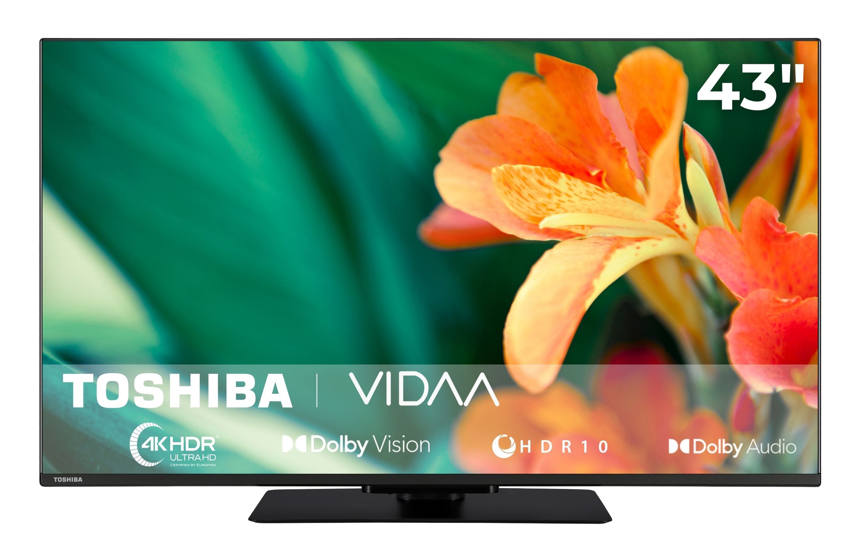 Toshiba 43UV3463DA Fernseher 43 Zoll Smart TV VIDAA 4K UHD HDR Dolby Vision, Triple-Tuner (2026) - Bild 1