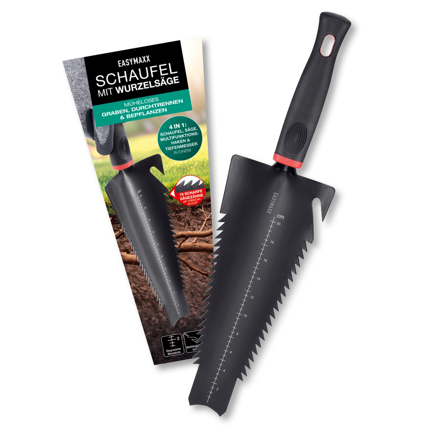EASYmaxx Multifunktions-Wurzelschaufel 37cm - Bild 1