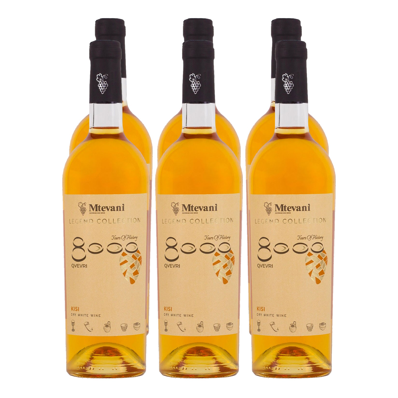 Mtevani LEGEND COLLECTION Kisi Qvevri Orange 12,5 % vol 0,75 Liter - Bild 1