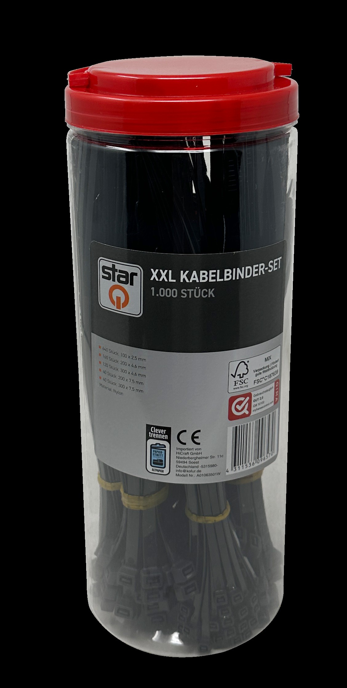 StarQ XXL Werkzeug Sortiment - StarQ 1000 Kabelbinder - Bild 1