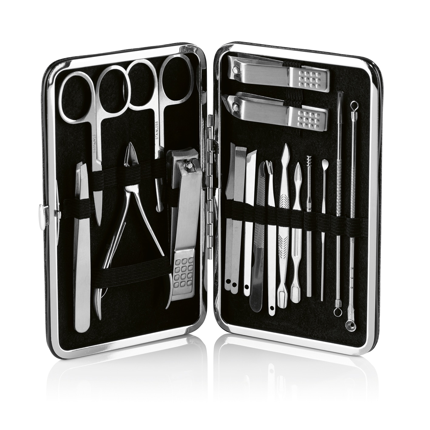 VITALmaxx Mani- & Pedik&uuml;re-Set silber/schwarz - Bild 1