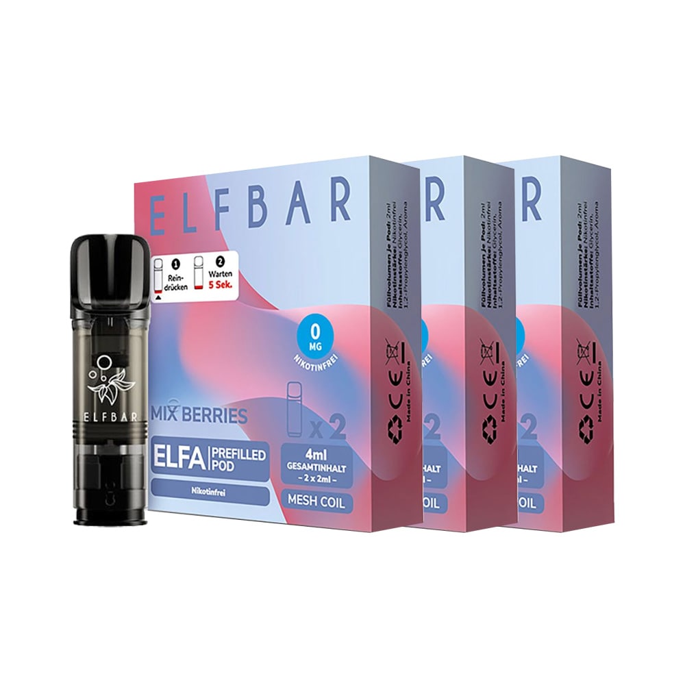 ELFBAR ELFA Prefilled Pod x 2 - Mixed Berries 0.0% , 3er Pack - Bild 1