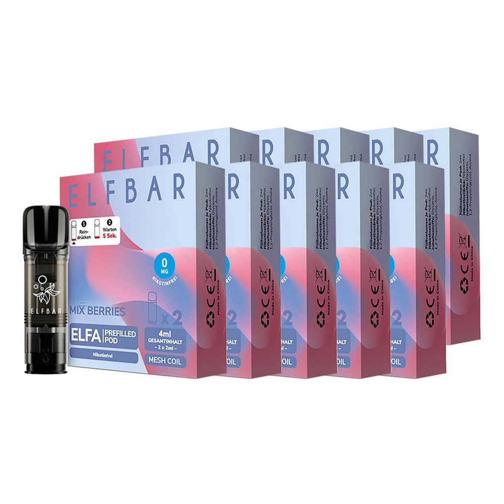 ELFBAR ELFA Prefilled Pod x 2 - Mixed Berries 0.0% , 10er Pack - Bild 1