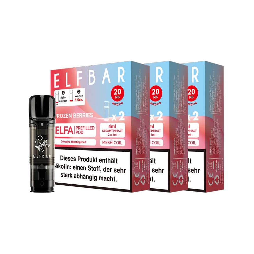 ELFBAR ELFA Prefilled Pod x 2 - Frozen Berries 2.0% , 3er Pack - Bild 1