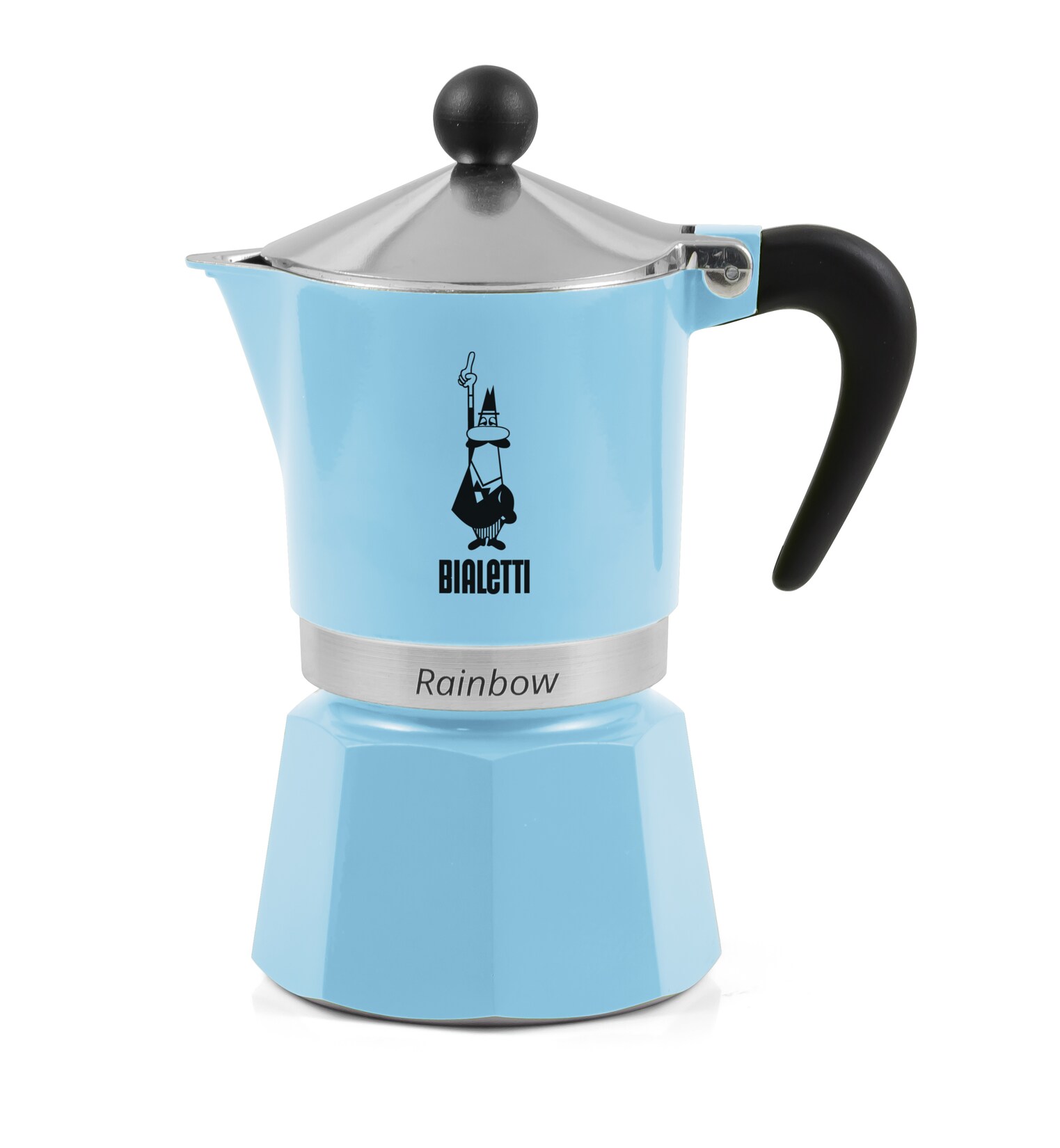 Espressokocher Rainbow 6 Tassen hellblau