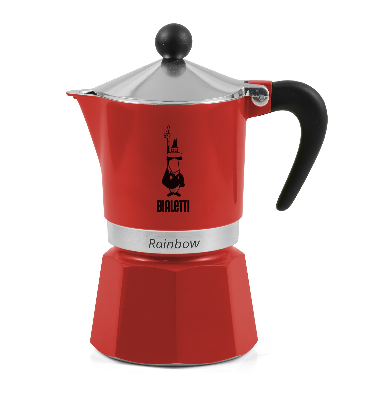 Espressokocher Rainbow 6 Tassen rot