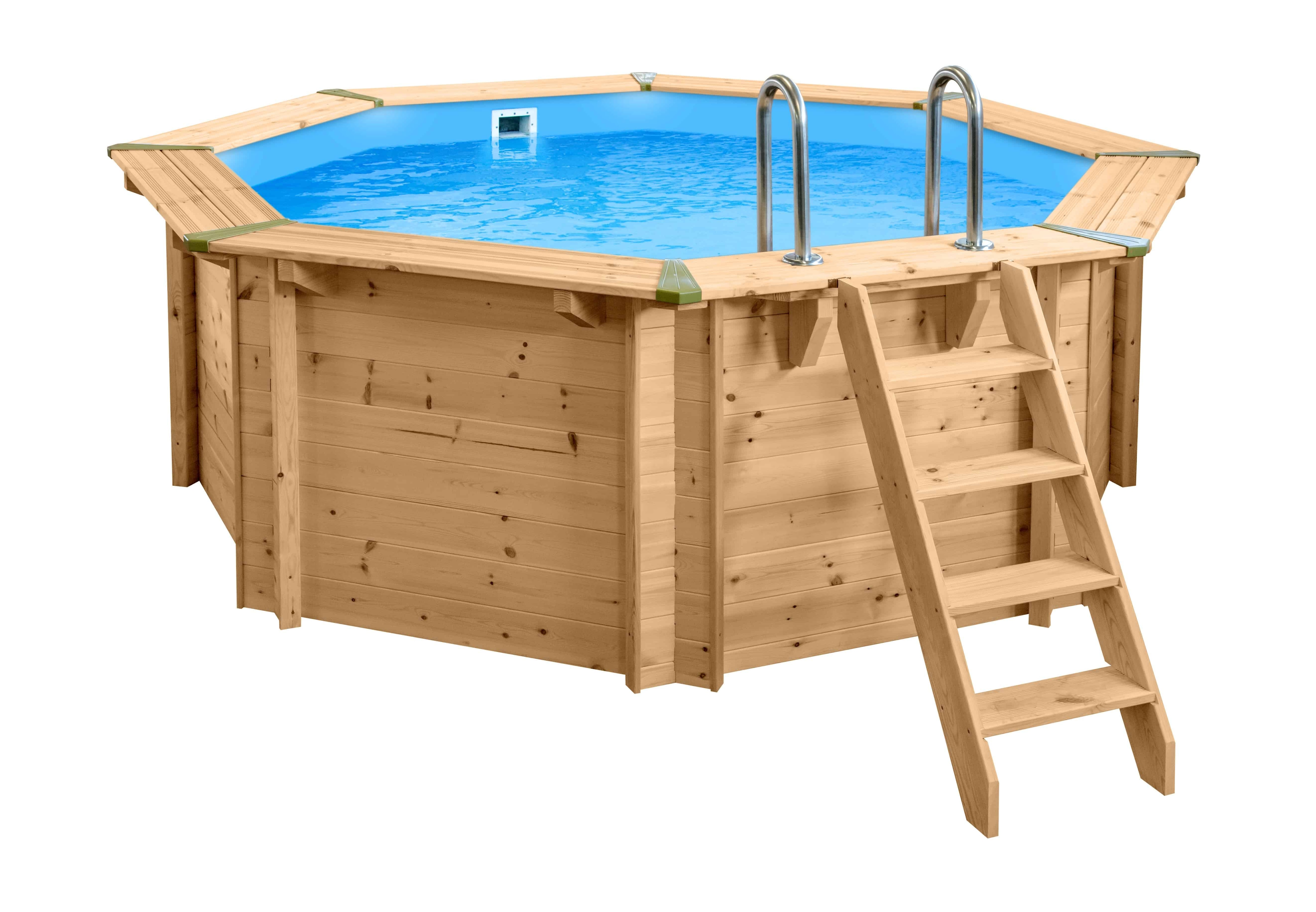 Pool "Java" 3,55 m / 1,16m Achteck Rund (Filteranlage 6,0m3, Basis Set) - Bild 1