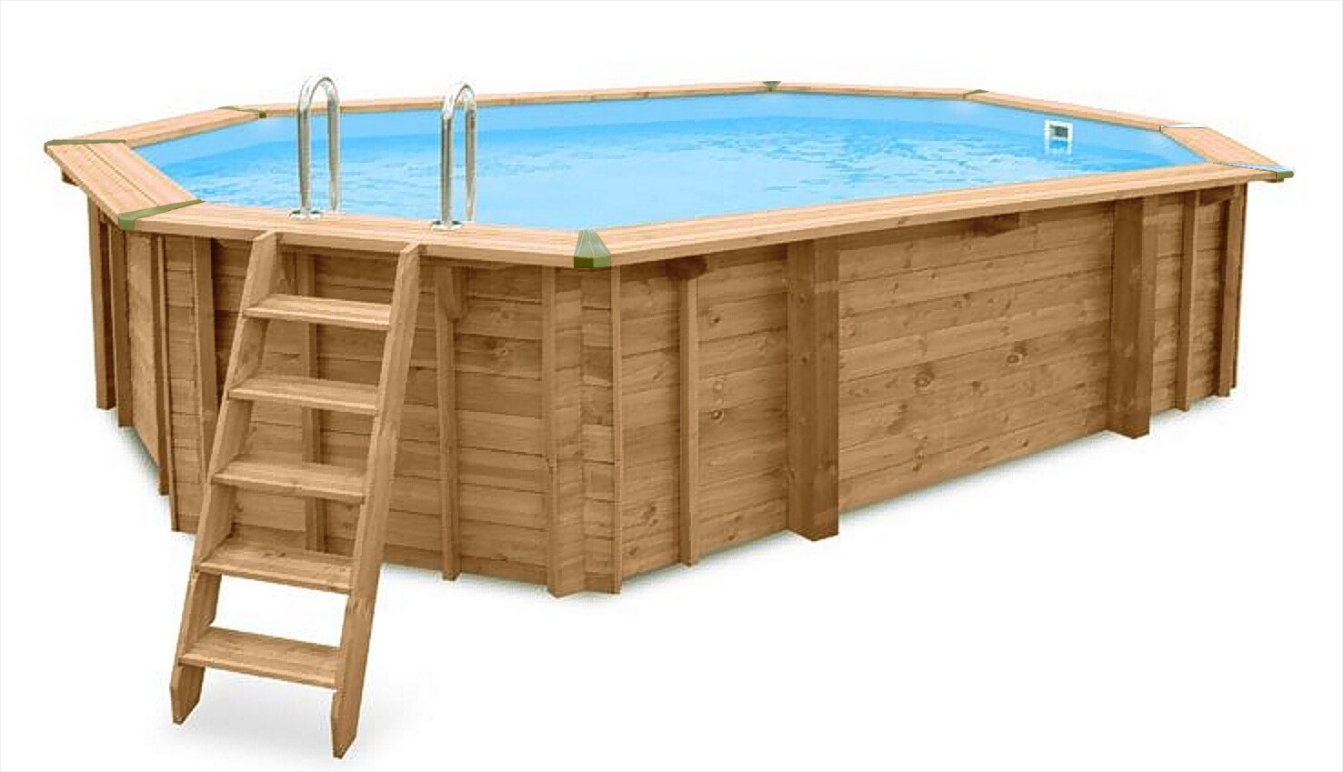 Pool "Java" 6,40 x 4,00 m/ 1,36m Achtweck Oval (Filteranlage 6,0m3, Basis Set)
