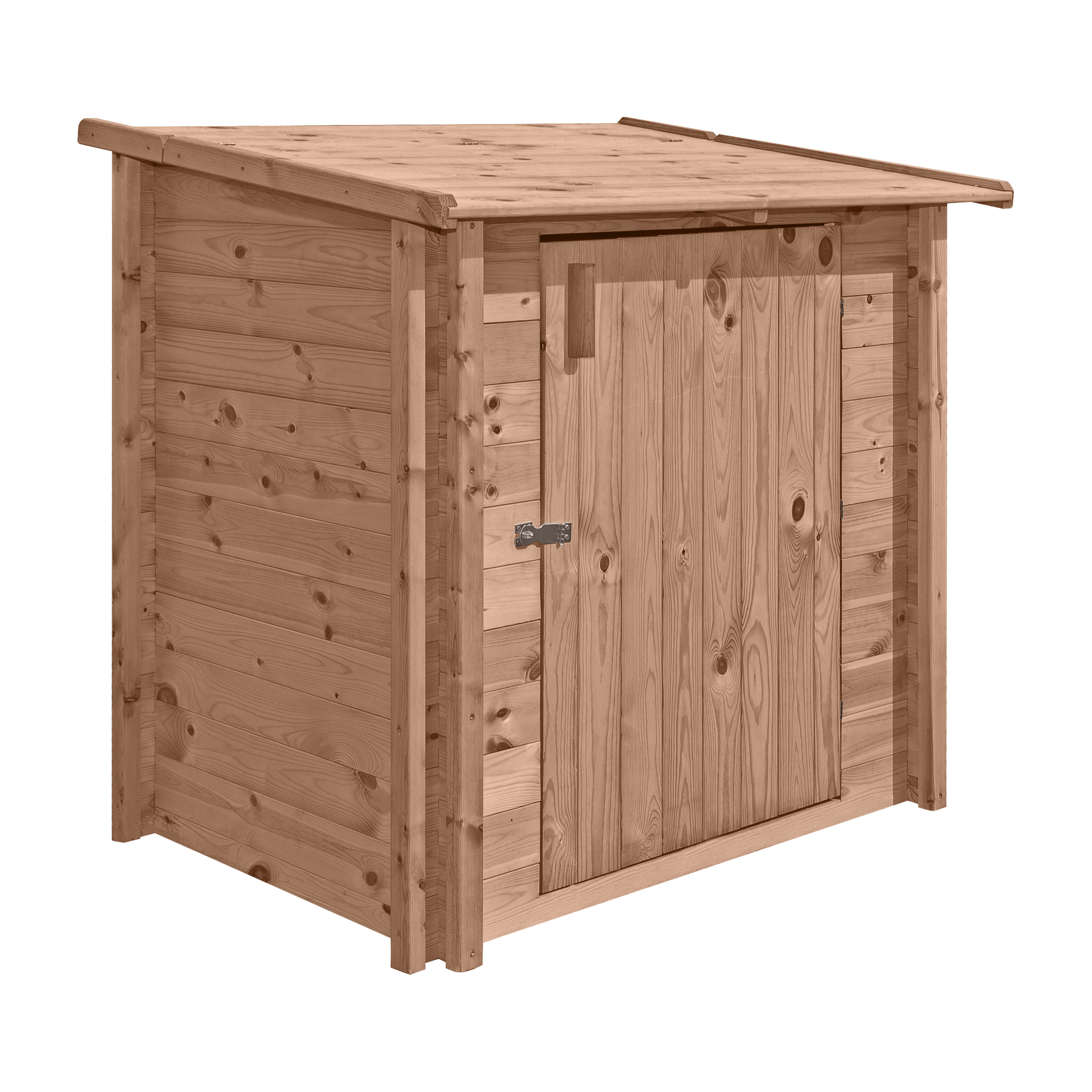 Pumpenhaus "Holzpool" Universal  mit Ruckwand f&uuml;r Poolh&ouml;he 115 - 138 cm (114 x 94 x 122 cm) - Bild 1