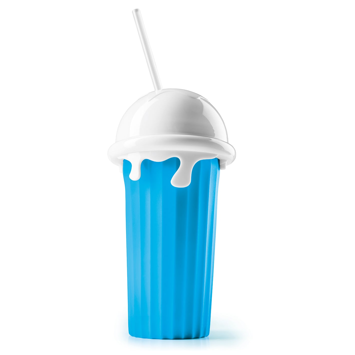 GOURMETmaxx Slushy Ice Maker 330ml blau/wei&szlig; - Bild 1