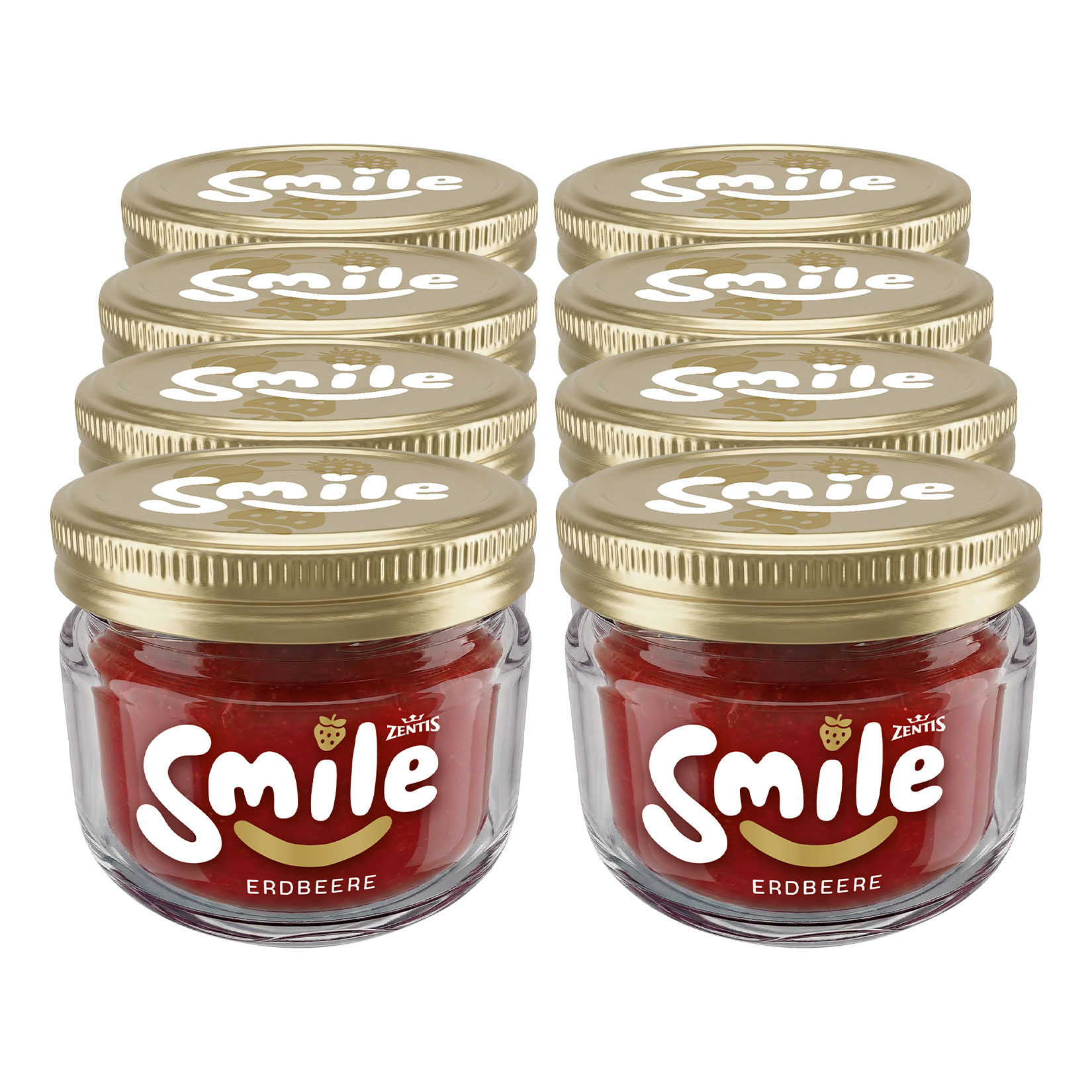 Zentis Smile Erdbeer Fruchtaufstrich 230 g, 8er Pack - Bild 1