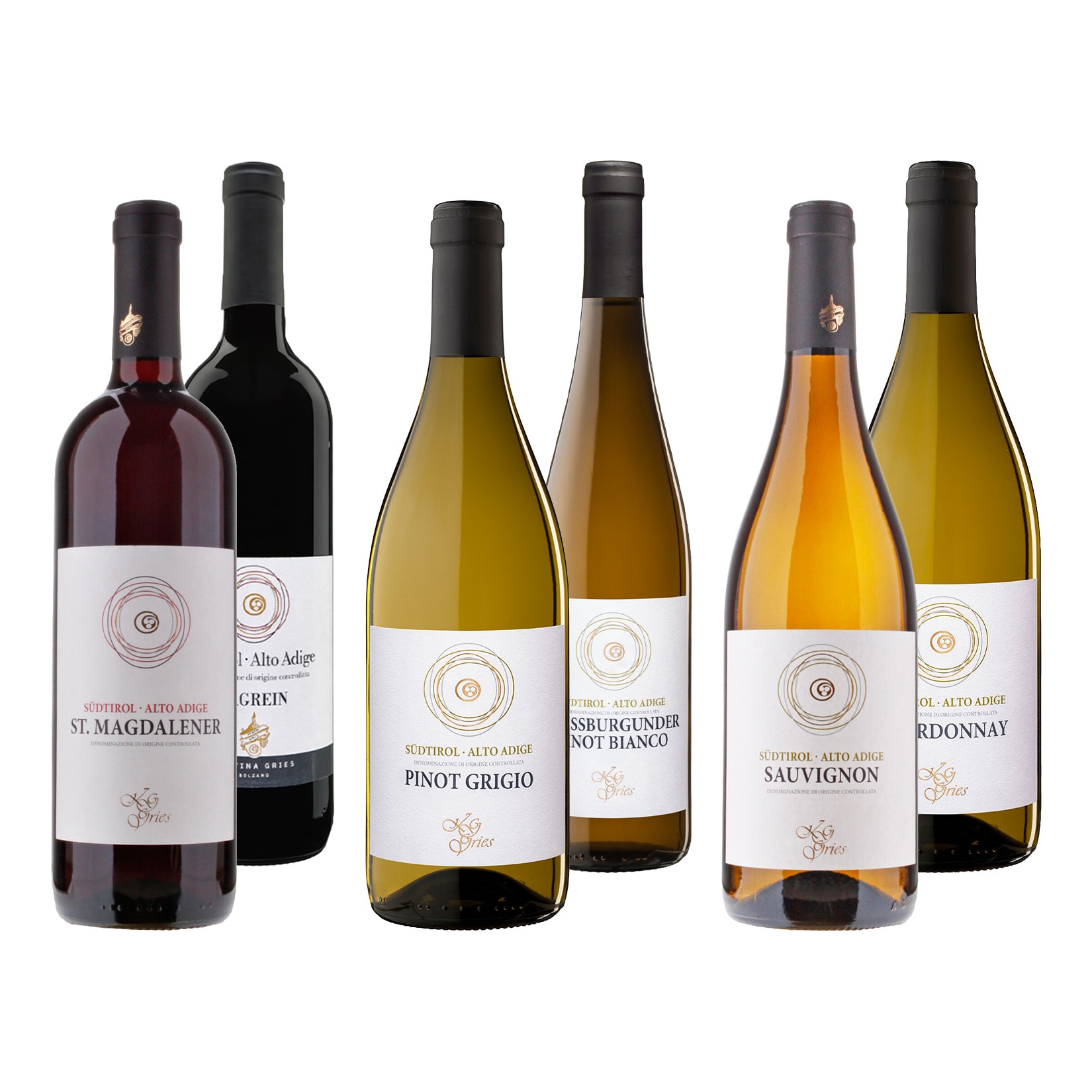 Weinpaket S&uuml;dtirol "Gries" 12,5 - 13,5 % vol 6 x 0,75 Liter - Bild 1