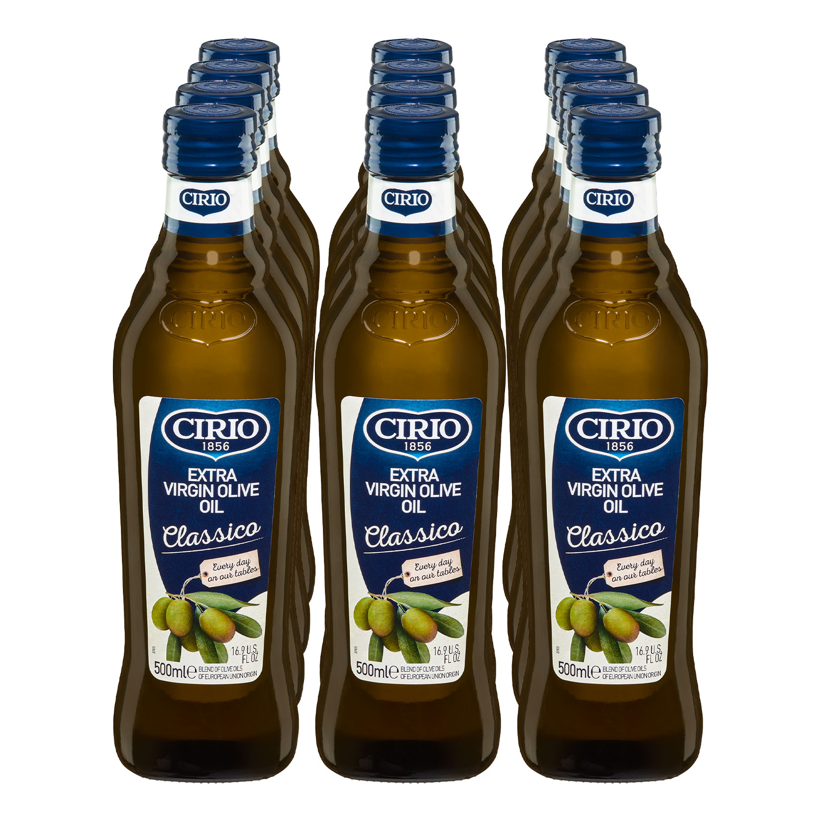 Cirio Classic Evoo Natives Oliven&ouml;l extra 500 ml, 12er Pack - Bild 1