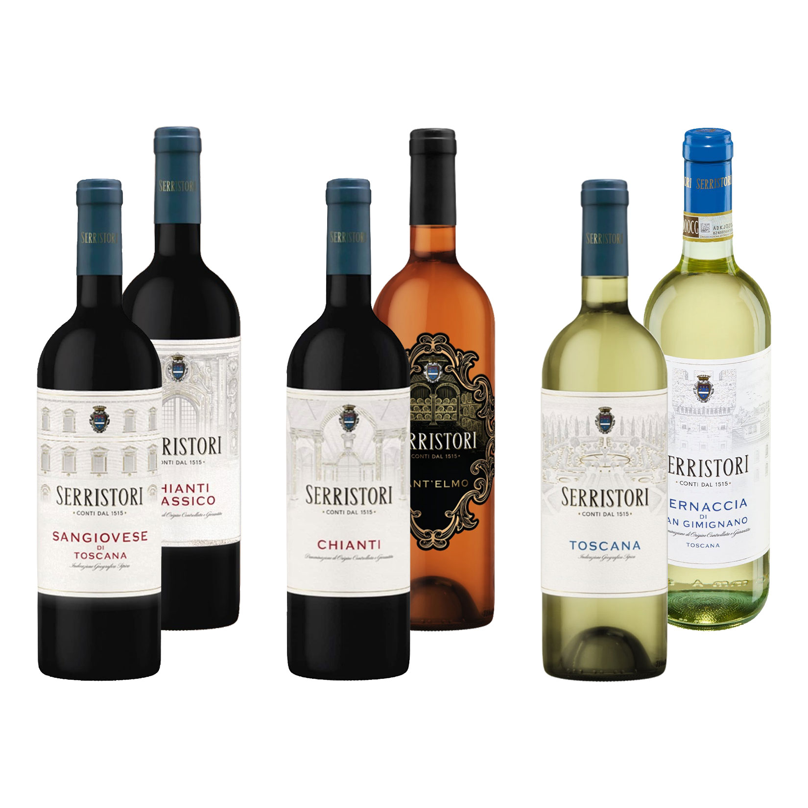Weinpaket Toskana Serristori 12,5 - 13,0 % 6 x 0,75 Liter - Bild 1