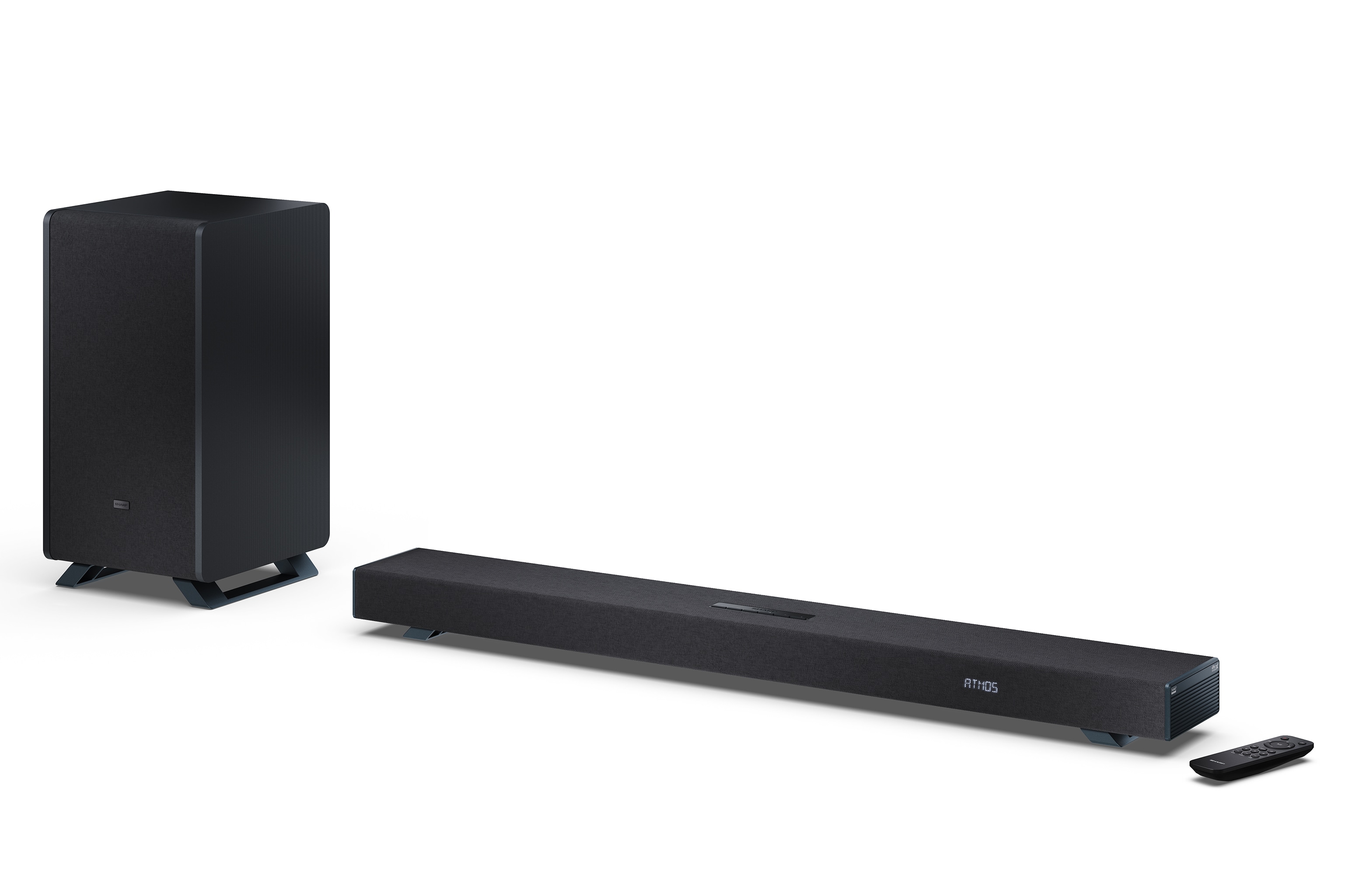 Sharp HT-SBW53121 Dolby Atmos Soundbar 3.1.2 kabelloser Subwoofer 550W Bluetooth, schwarz - Bild 1