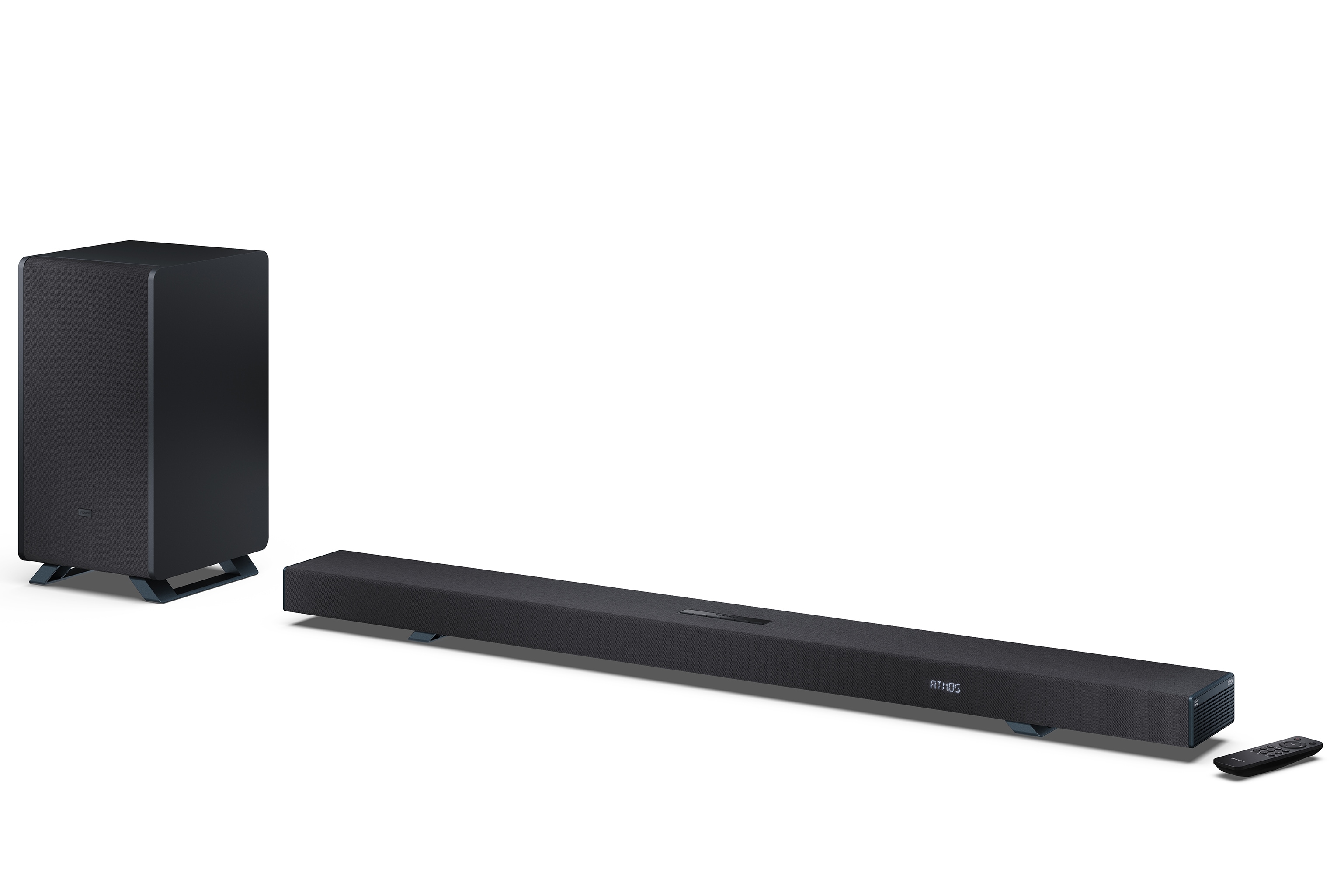 Sharp HT-SBW55121 Dolby Atmos Soundbar 5.1.2 kabelloser Subwoofer 650W Bluetooth, schwarz - Bild 1