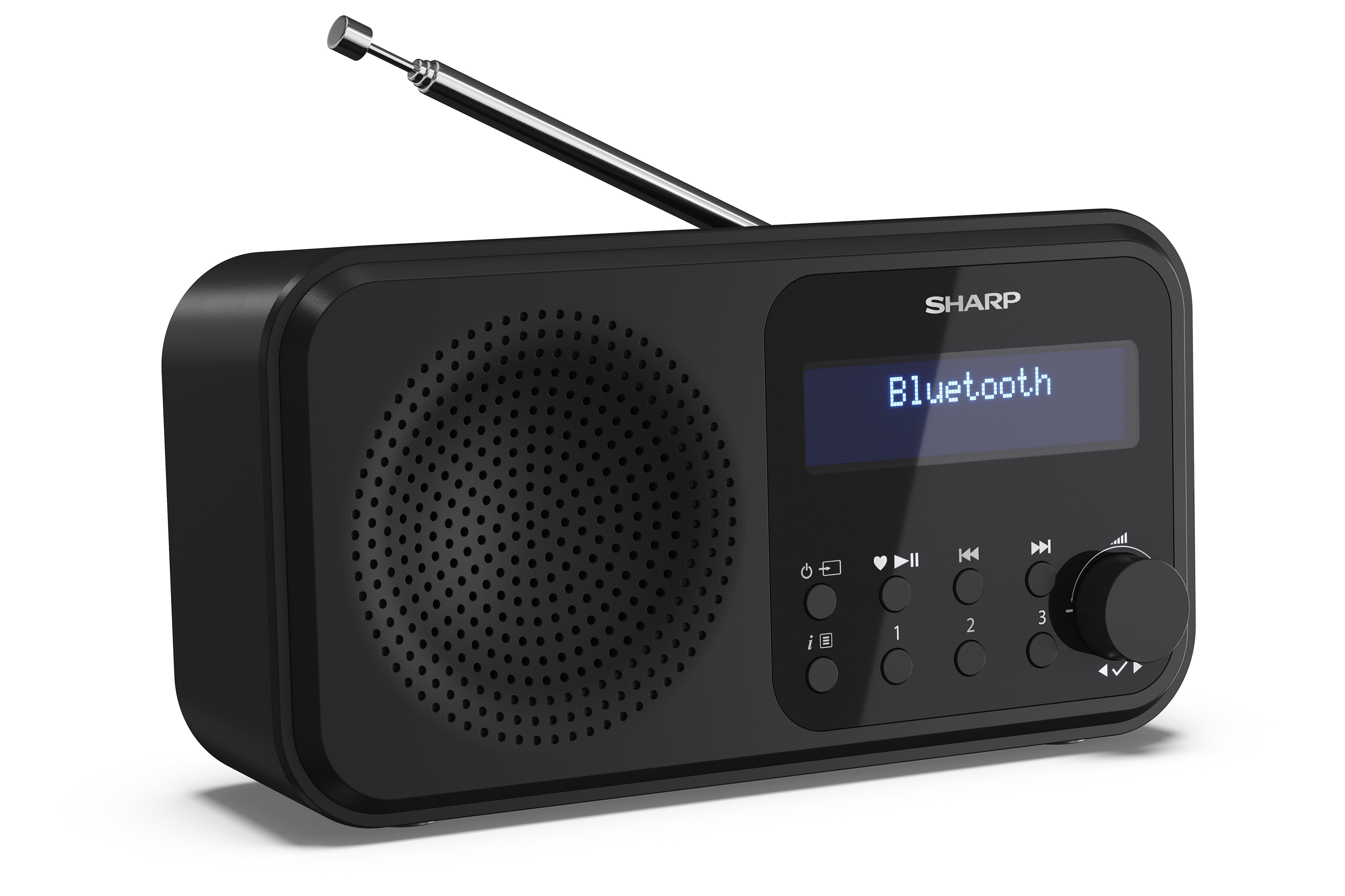 Sharp DR-P420 Tokyo DAB+ Digitalradio Bluetooth Lautsprecher UKW DAB Wecker Dual-Alarm schwarz - Bild 1