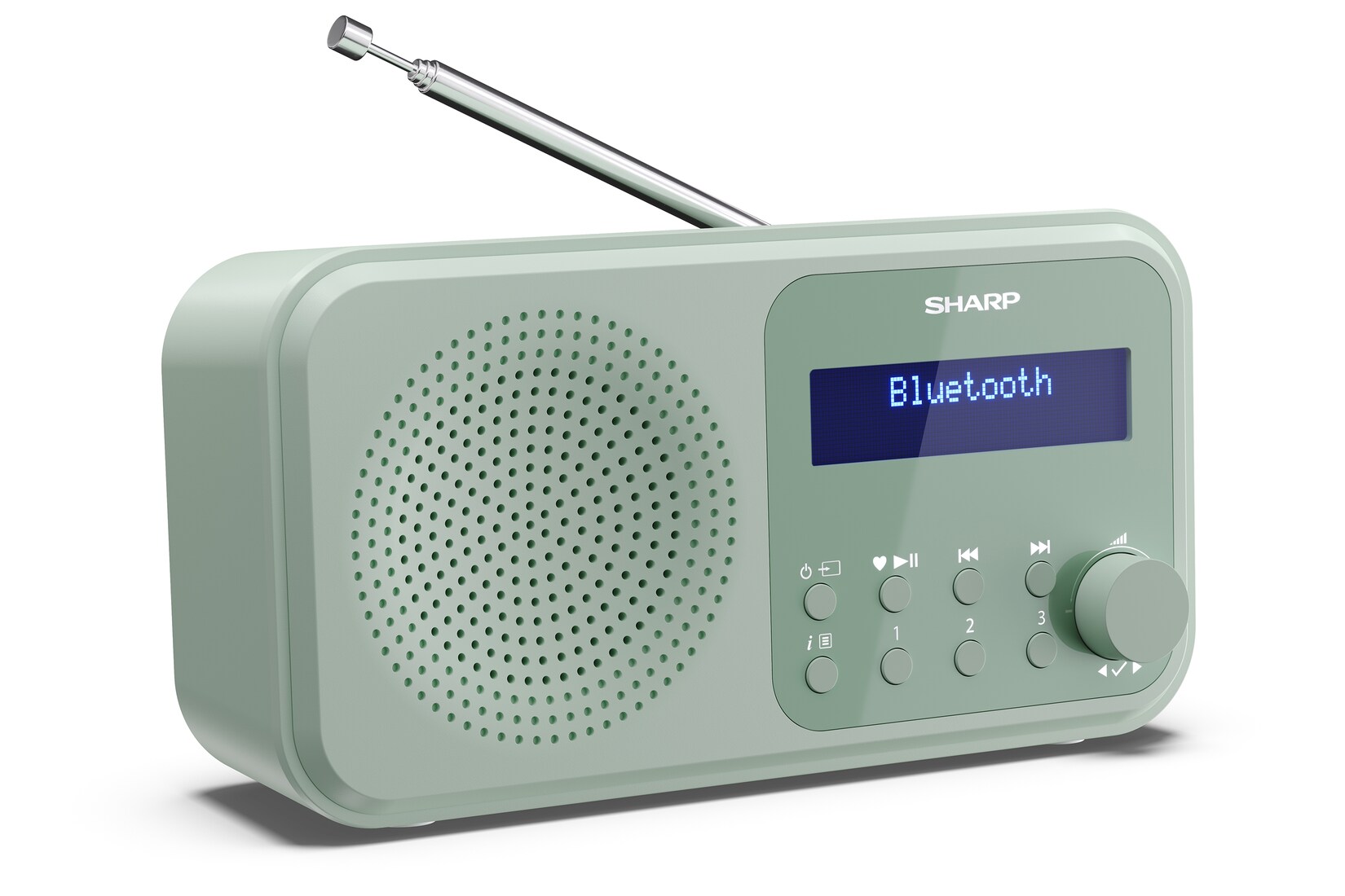 Sharp DR-P420 Tokyo DAB+ Digitalradio Bluetooth Lautsprecher UKW DAB Wecker Dual-Alarm grün