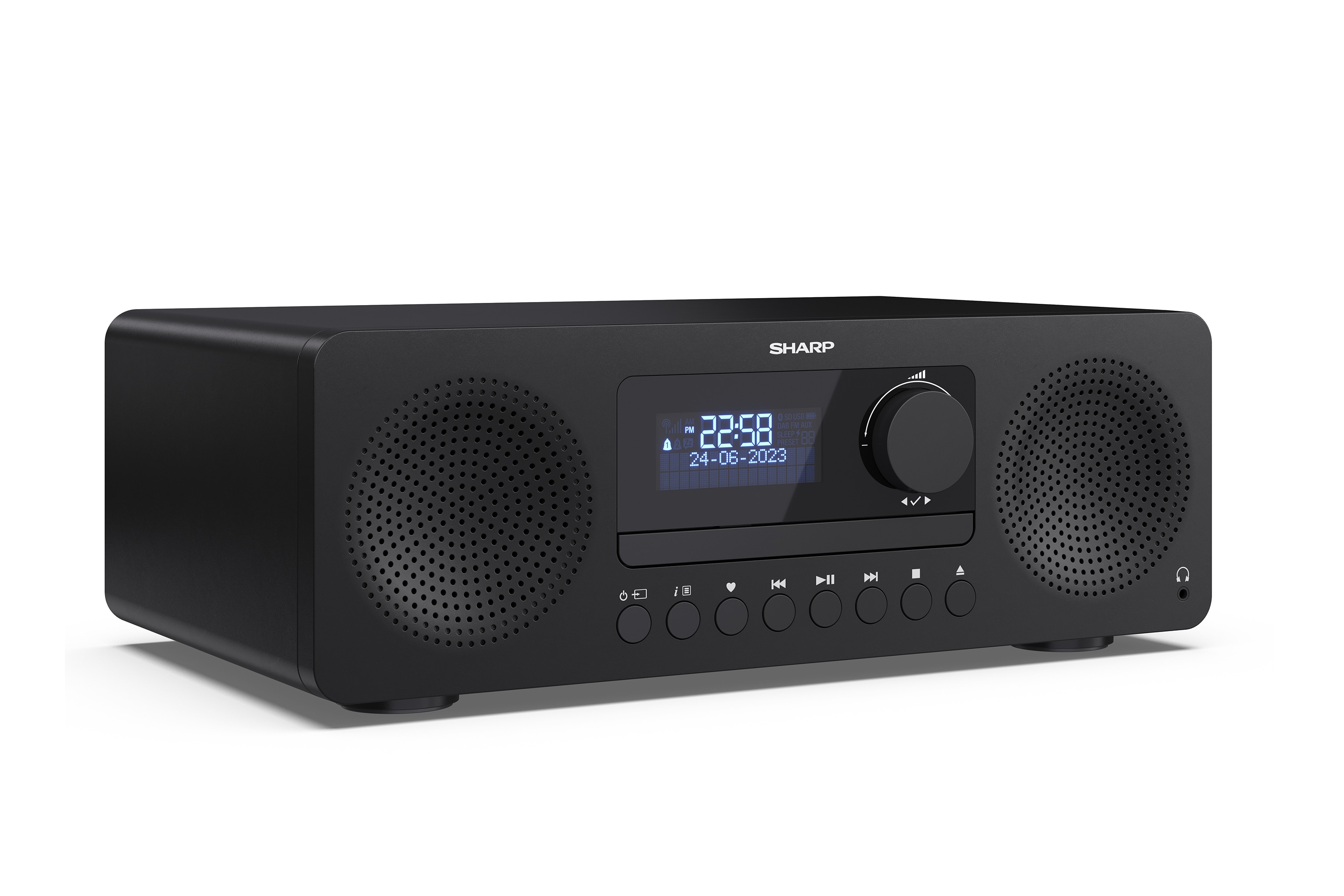 Sharp XL-B720D Tokyo DAB+ Digitalradio Bluetooth Kompaktanlage CD-Player DAB Radio UKW, schwarz 95