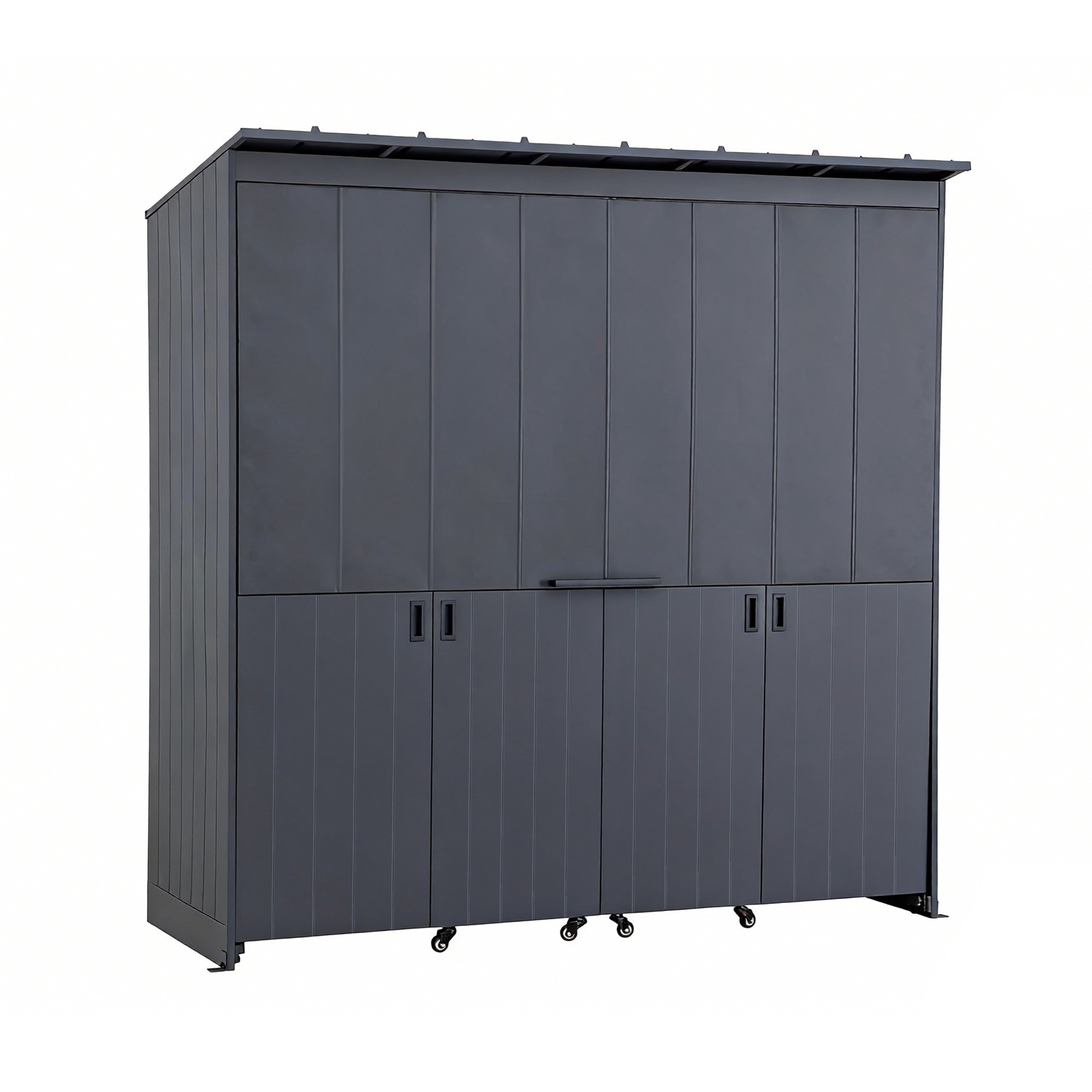 Gartenhaus MAMBO f&uuml;r Outdoor K&uuml;che - 94cm x 220cm, schwarz - Bild 1