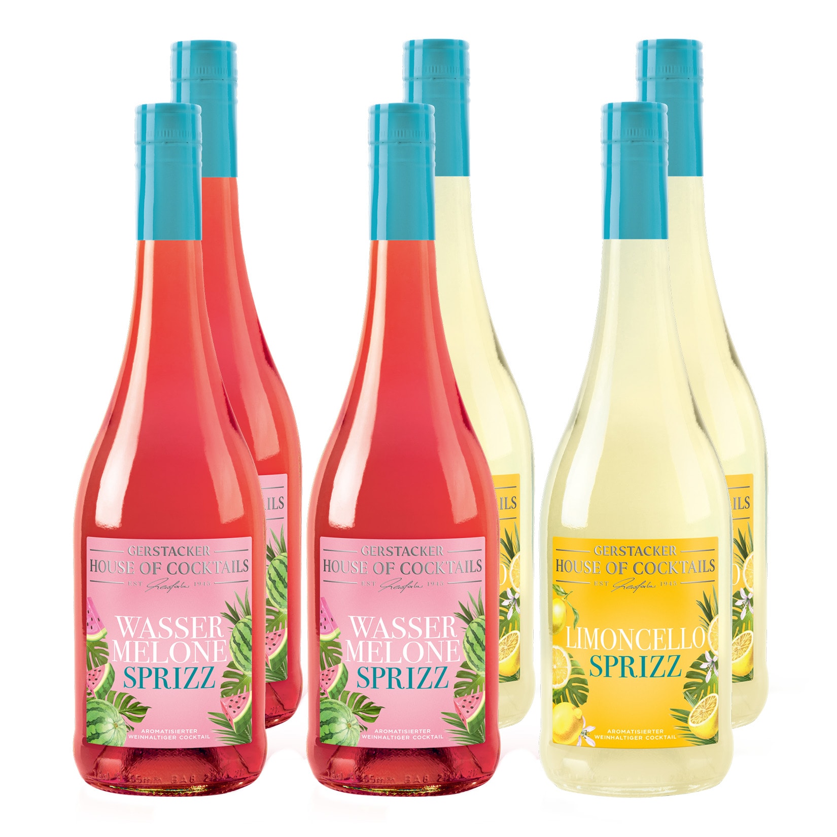Gerstacker Frucht Sprizz Wassermelone & Limoncello 5,0 % vol 6 x 0,75 Liter - Bild 1