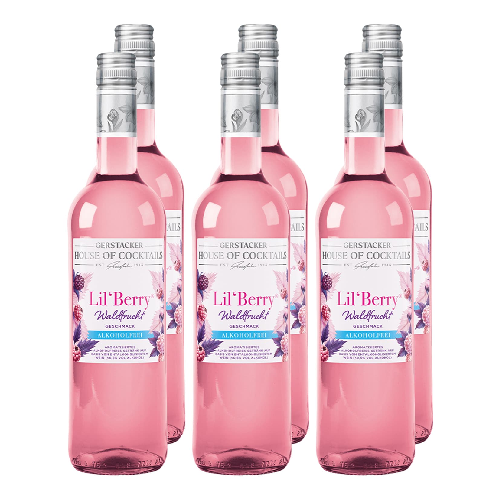 Lil&acute;Berry Waldfrucht alkoholfrei 6 x 0,75 Liter - Bild 1