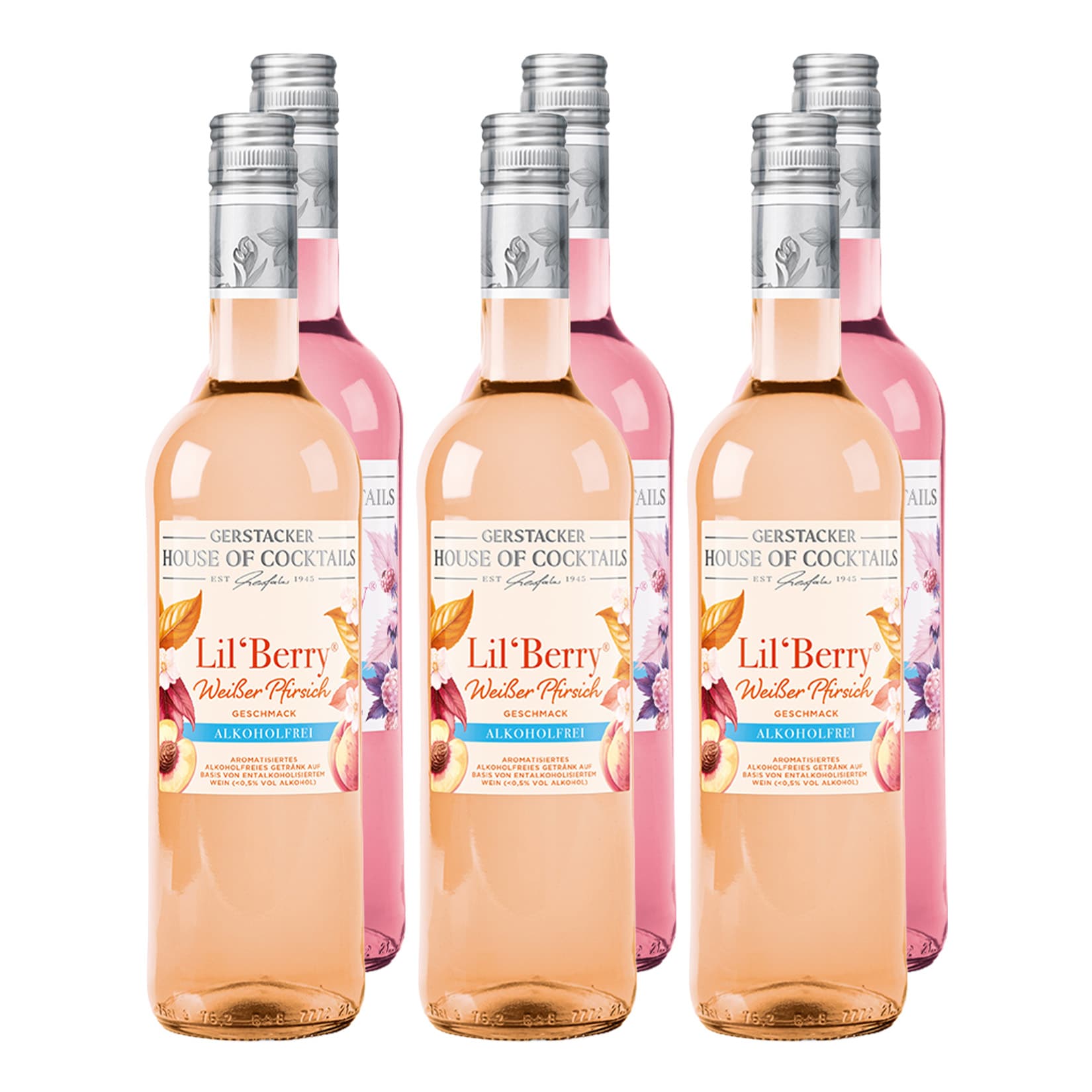 Lil&acute;Berry alkoholfrei verschiedene Sorten 6 x 0,75 Liter - Bild 1