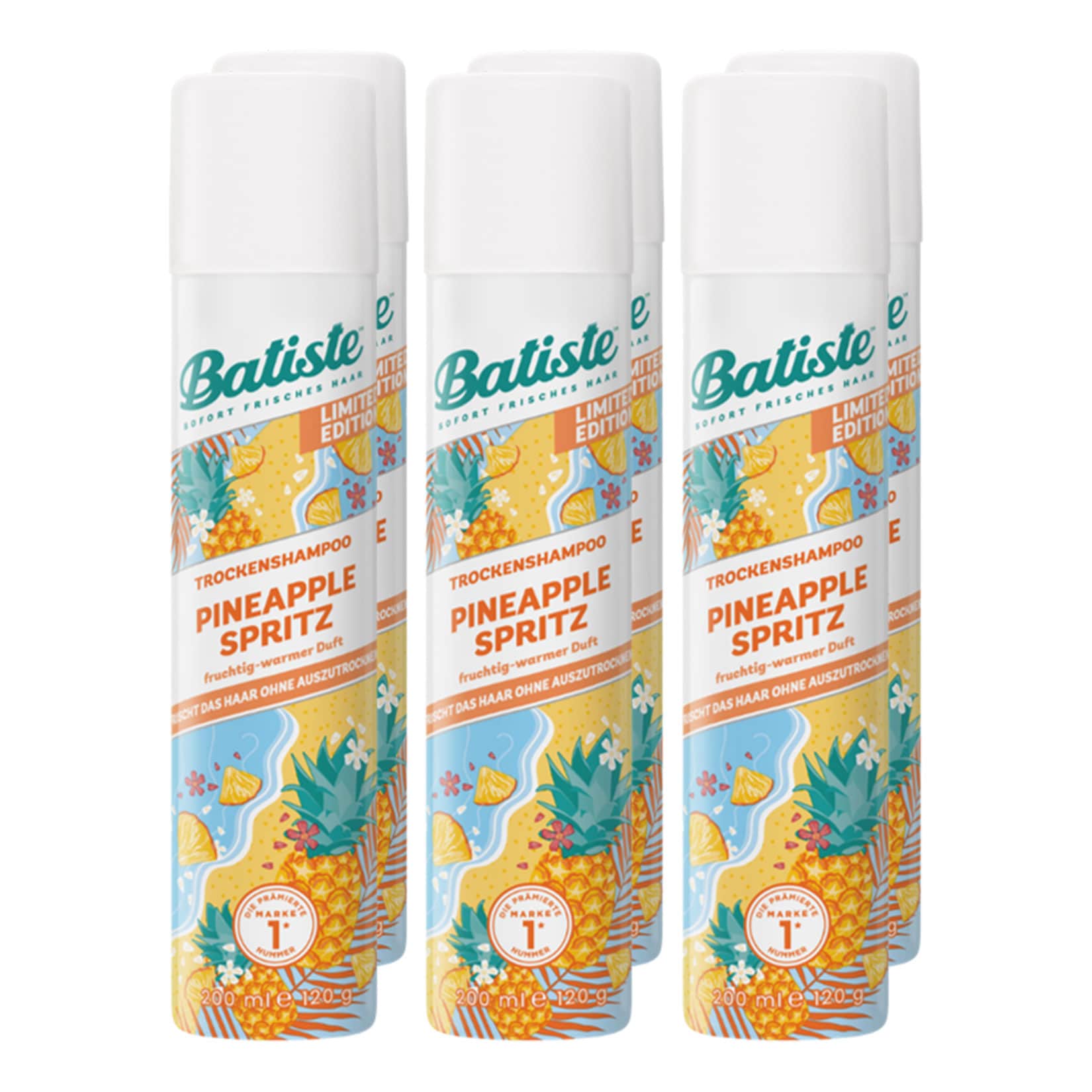 Batiste Trockenshampoo Pineapple Spritz 200 ml, 6er Pack - Bild 1