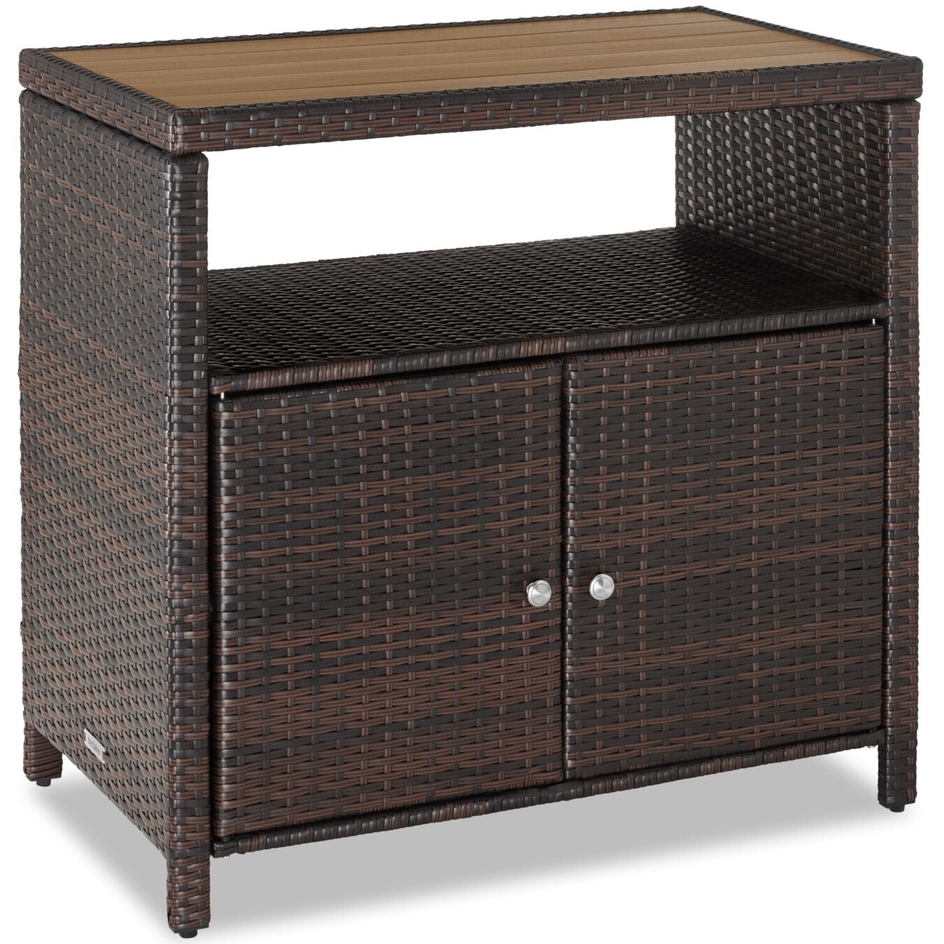 tectake&reg; Gartenschrank, wetterfest und UV-best&auml;ndig, starkes Magnetschloss, 110 kg Belastbarkeit, h&ouml;henverstellbare F&uuml;&szlig;e, 90 x 55,5 x 87 cm - Bild 1