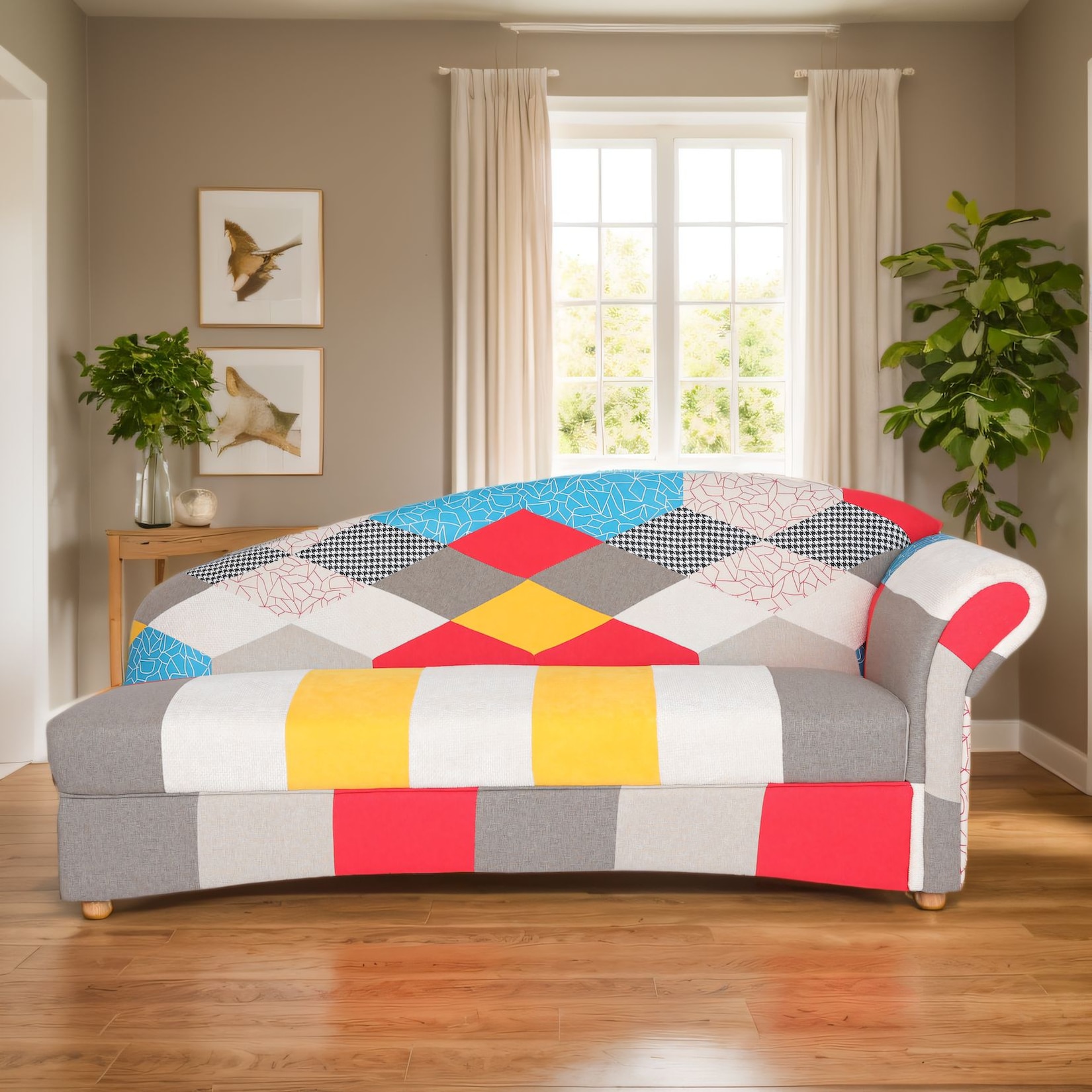 3-Sitzer Sofa Loretta mit rechter Armlehne, ca. 193 x 83 x 85 cm – Bunt