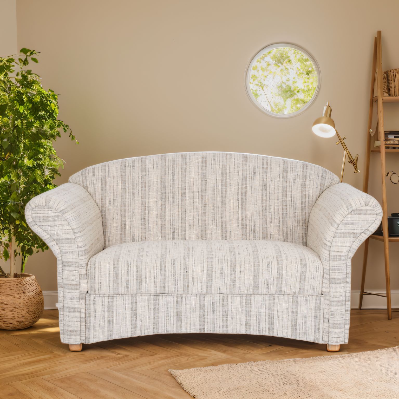2-Sitzer Sofa Loretta, ca. 153 x 83 x 85 cm - Grau - Bild 1