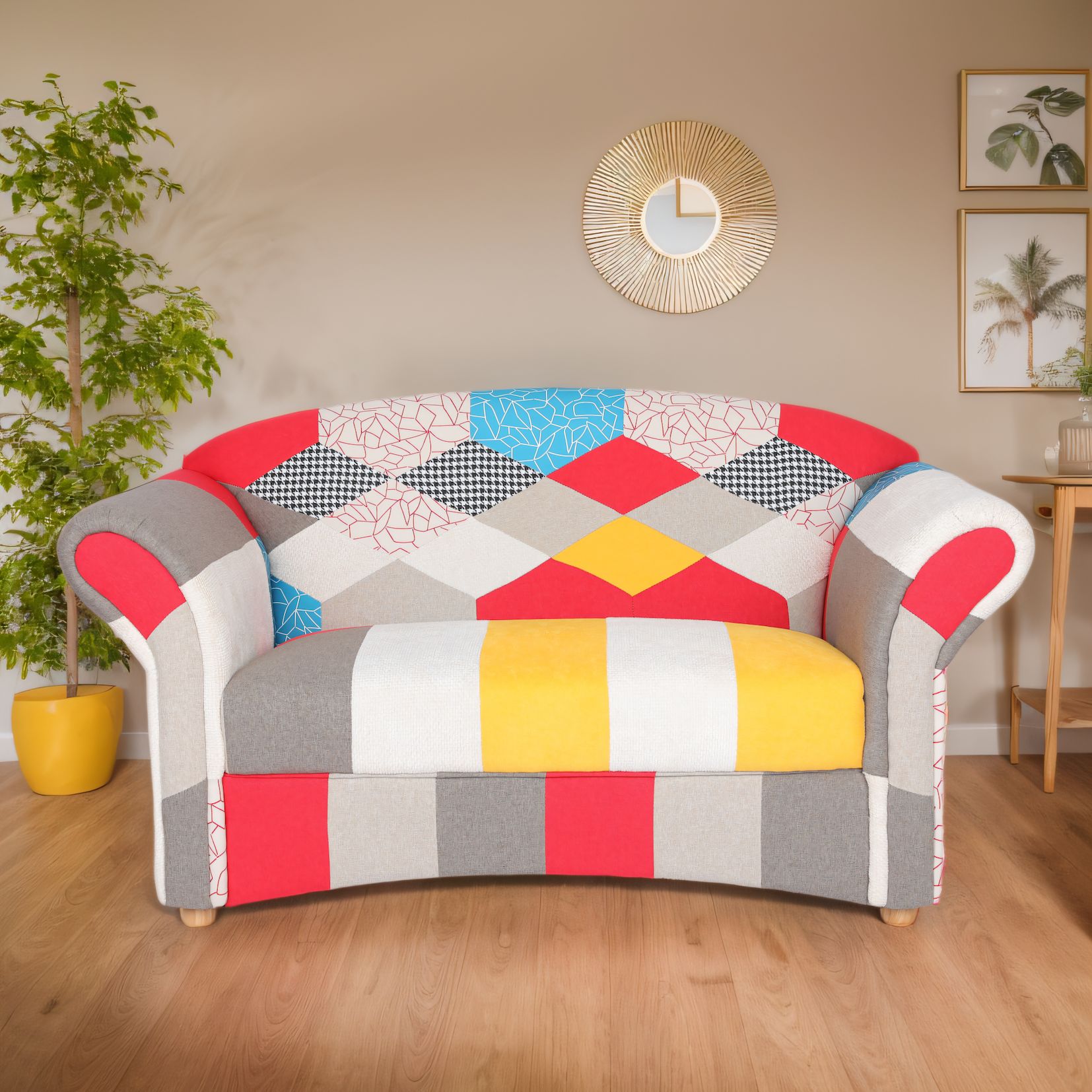 2-Sitzer Sofa Loretta, ca. 153 x 83 x 85 cm - Bunt - Bild 1