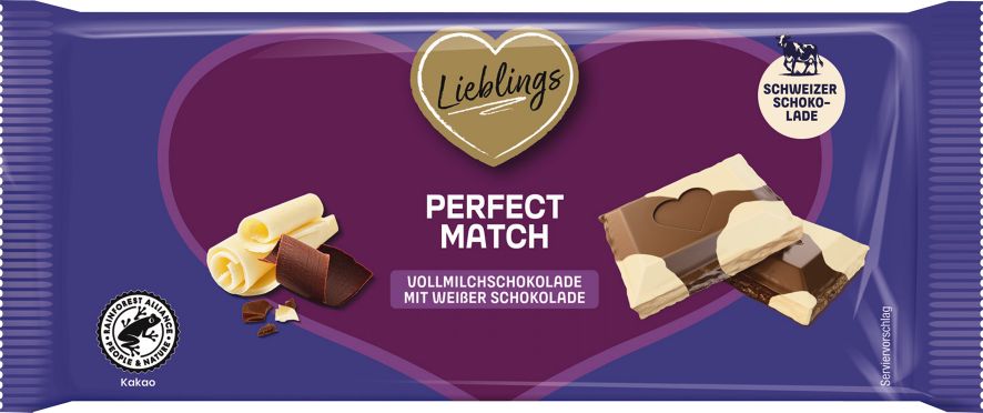 Lieblings Schokolade Perfect Match 90 g, 20er Pack - Bild 1