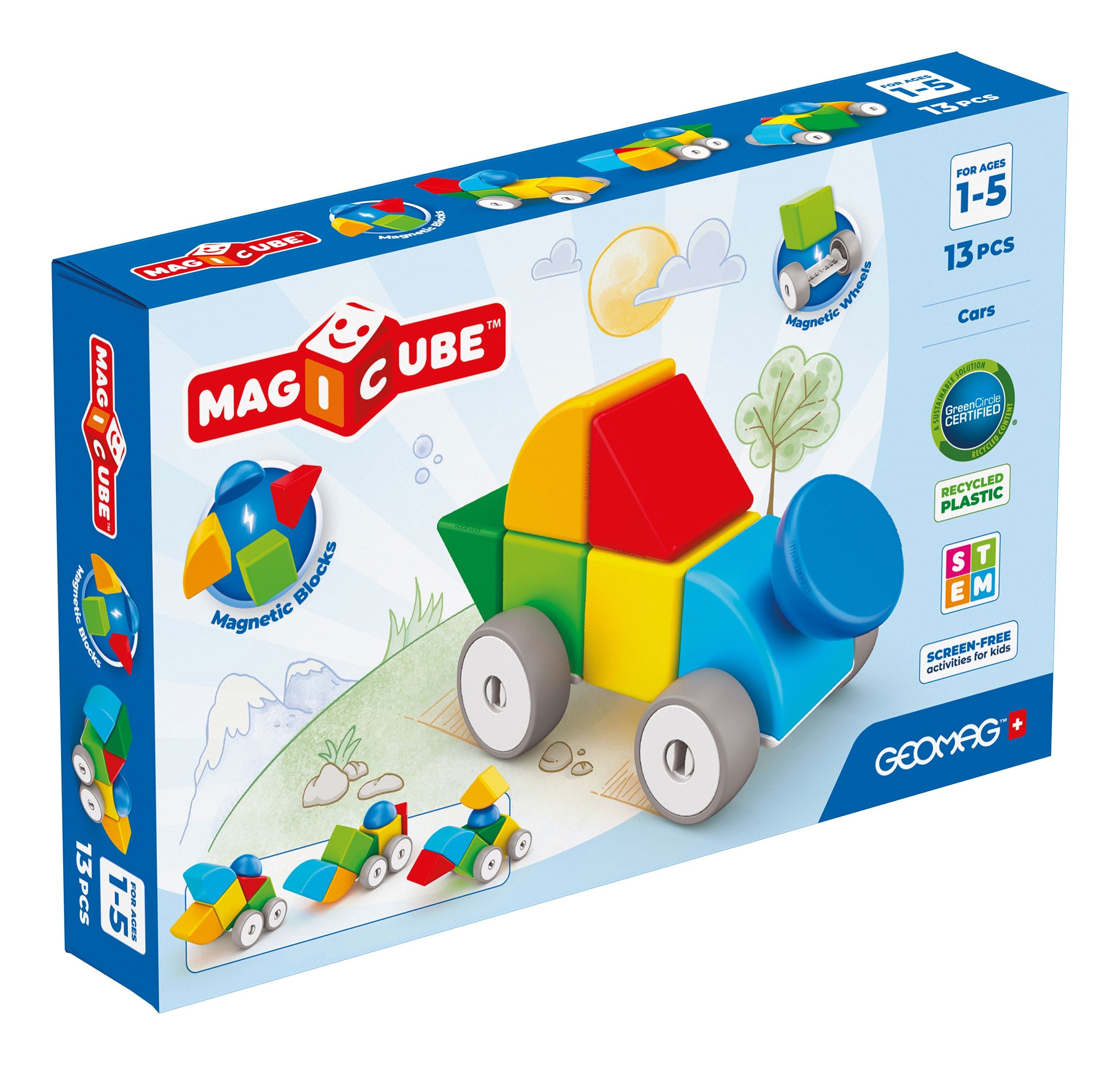 309 Geomag Magicube Blocks RE Cars 13 - Bild 1