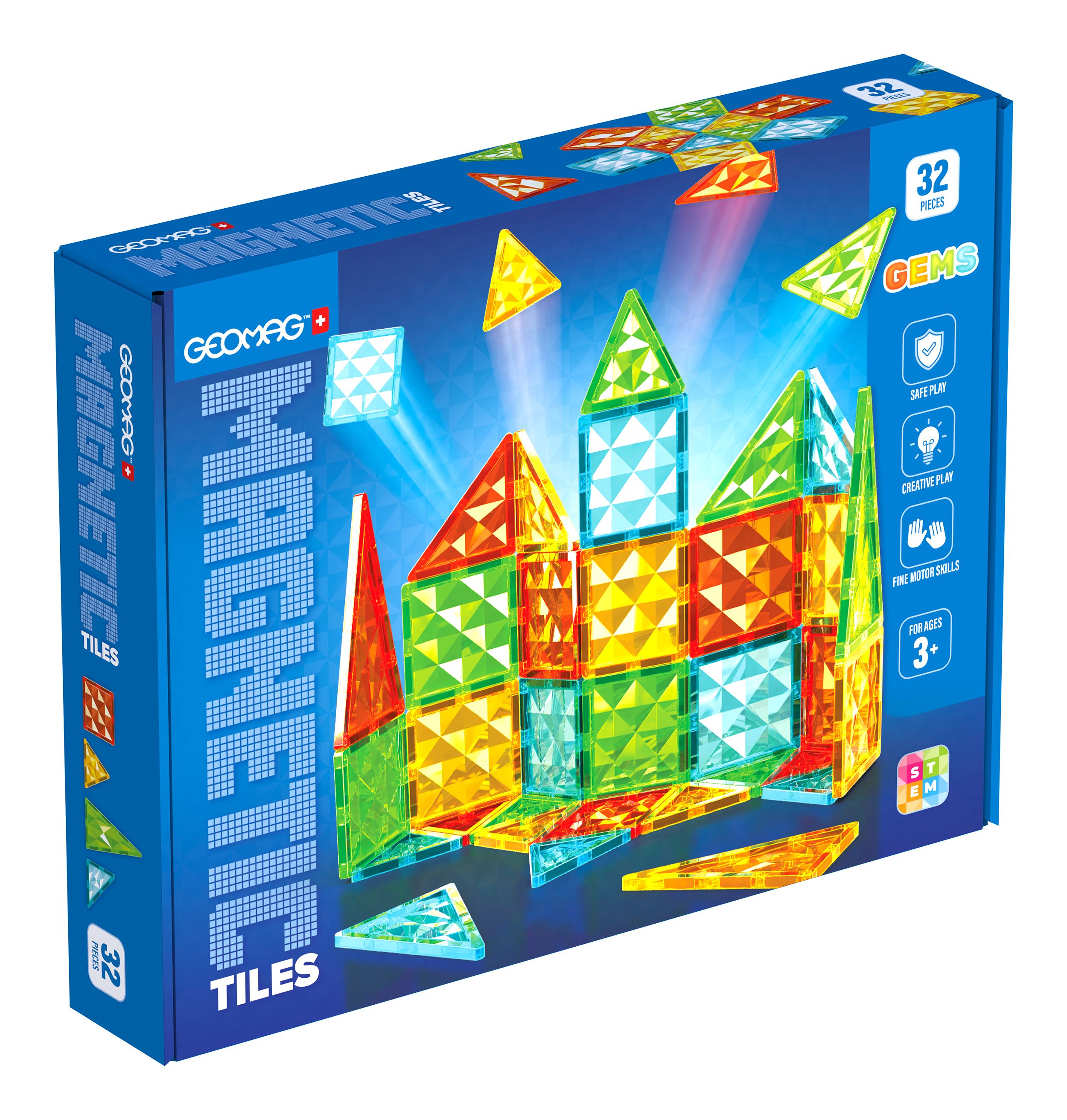 4101 Geomag Magnetic Tiles Gems 32 - Bild 1