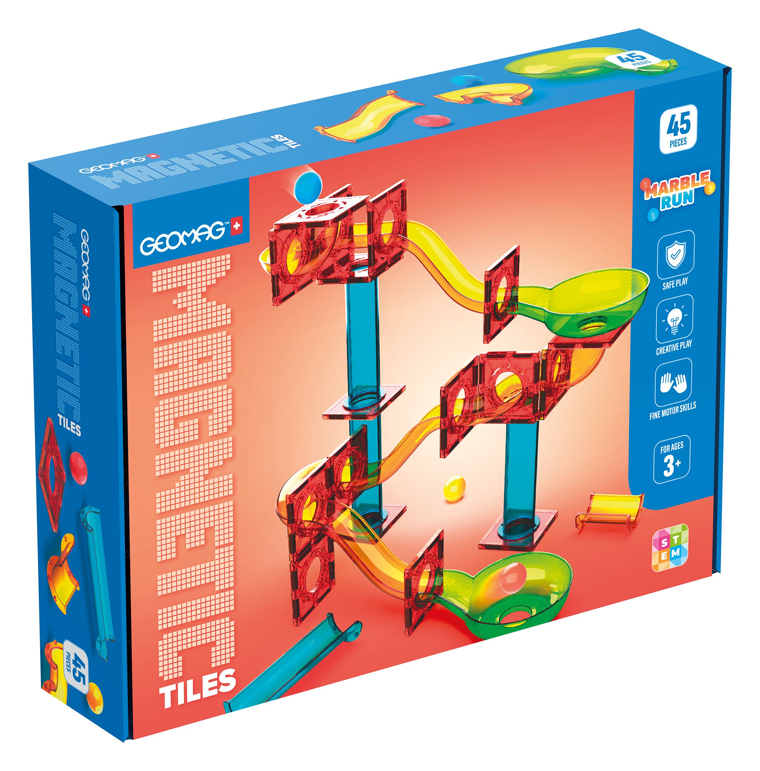 Geomag Magnetic Tiles Marble Run 45 - Bild 1