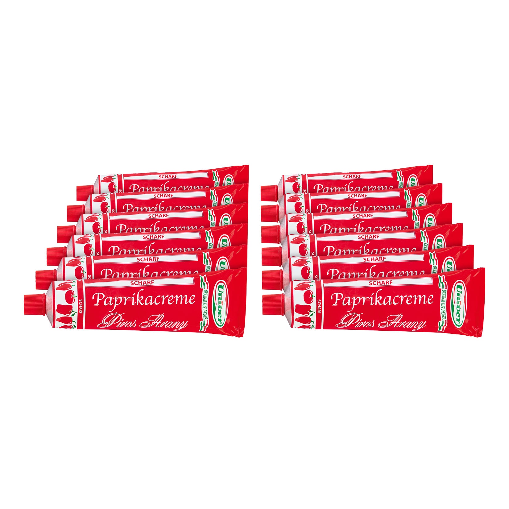 Univer Paprikacreme scharf 160g, 12er Pack - Bild 1