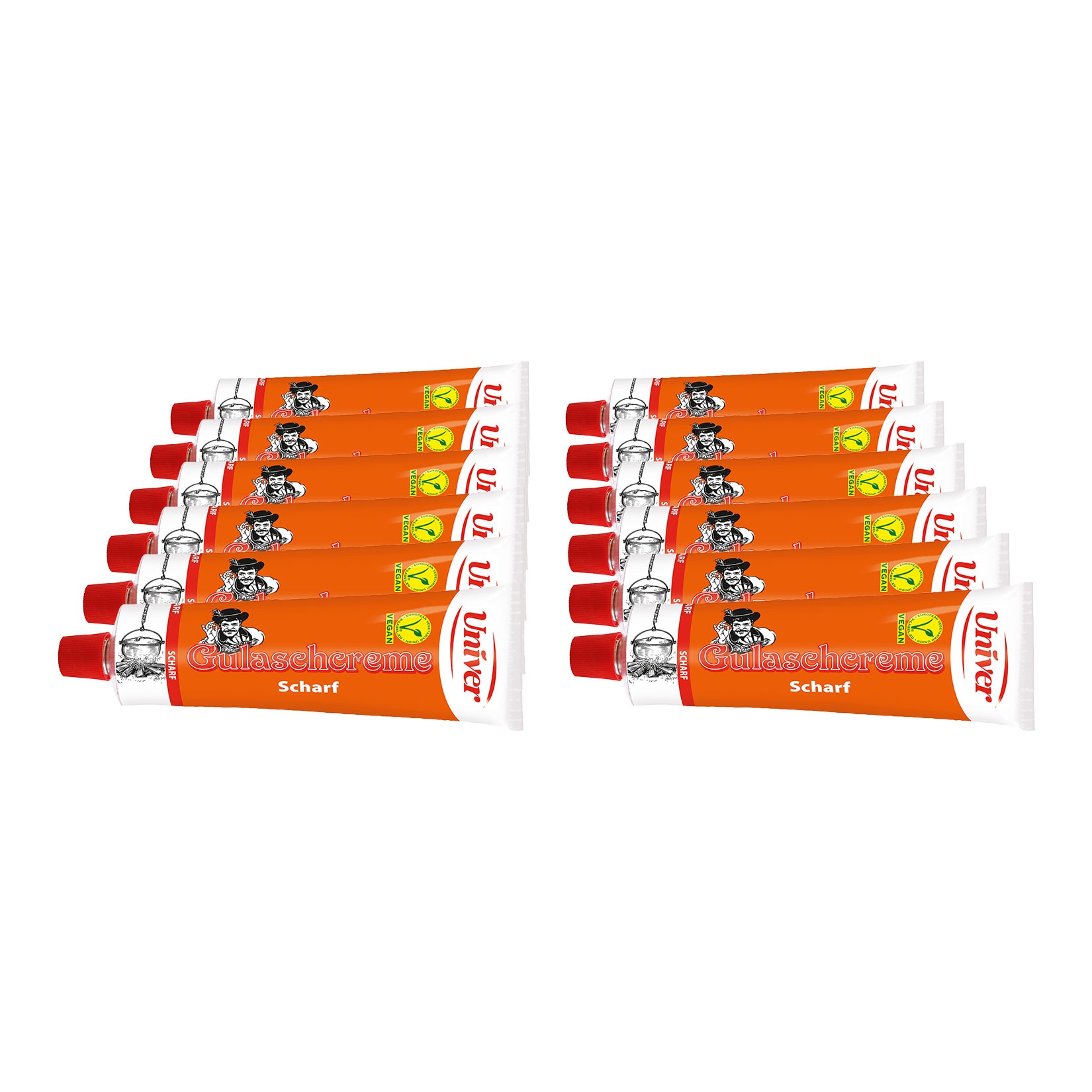 Univer Gulaschcreme scharf 160g, 12er Pack - Bild 1