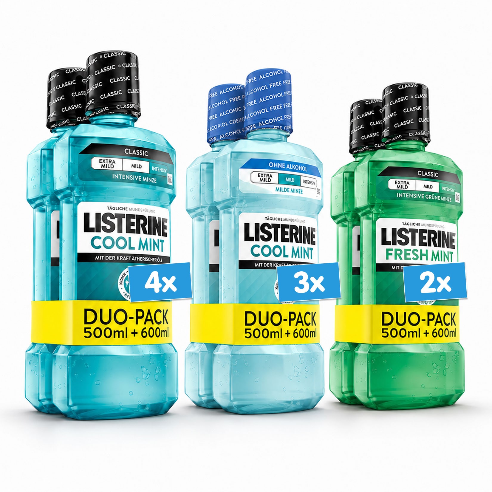 Listerine Mundsp&uuml;lung Set, verschiedene Sorten , 9er Pack - Bild 1