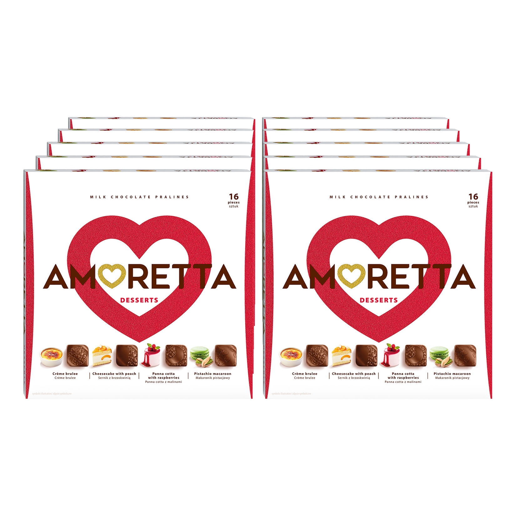 Amoretta Pralinen Desserts 106 g, 10er Pack - Bild 1